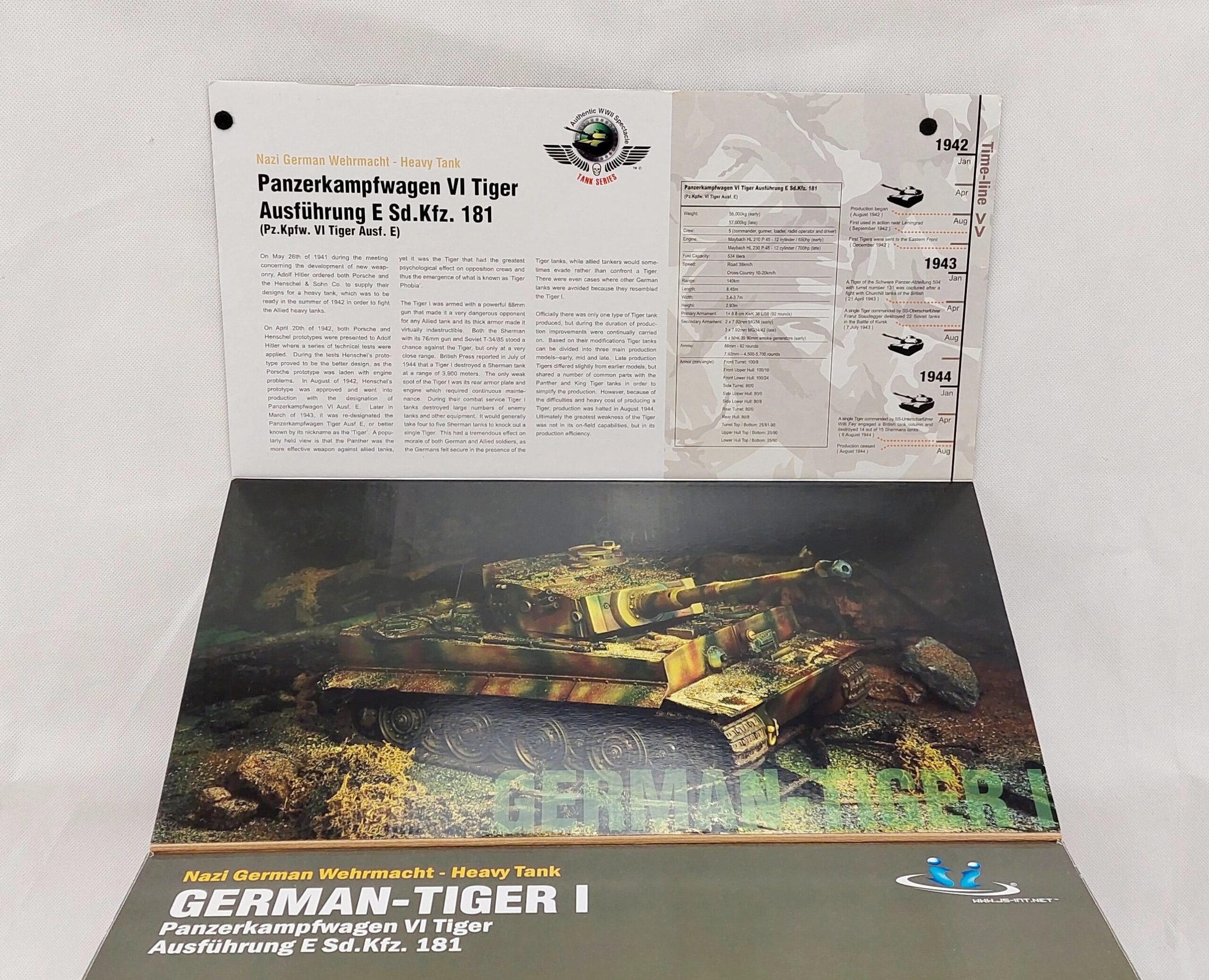 JS International JSI WW2 German Tiger Tank E Sd Kfz 181 1 18th Scale Circa 2009 - Image 8