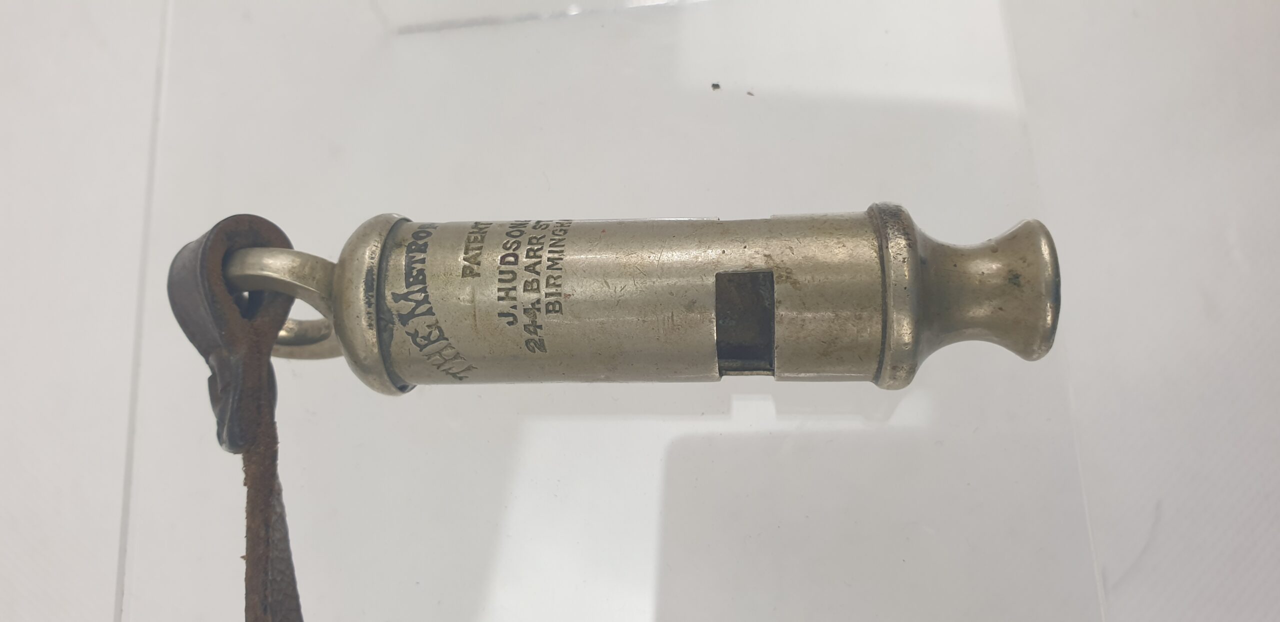 The Metropolitan Police Whistle J. Hudson & Co 244 Barr Street Birmingham With Lanyard - Image 4