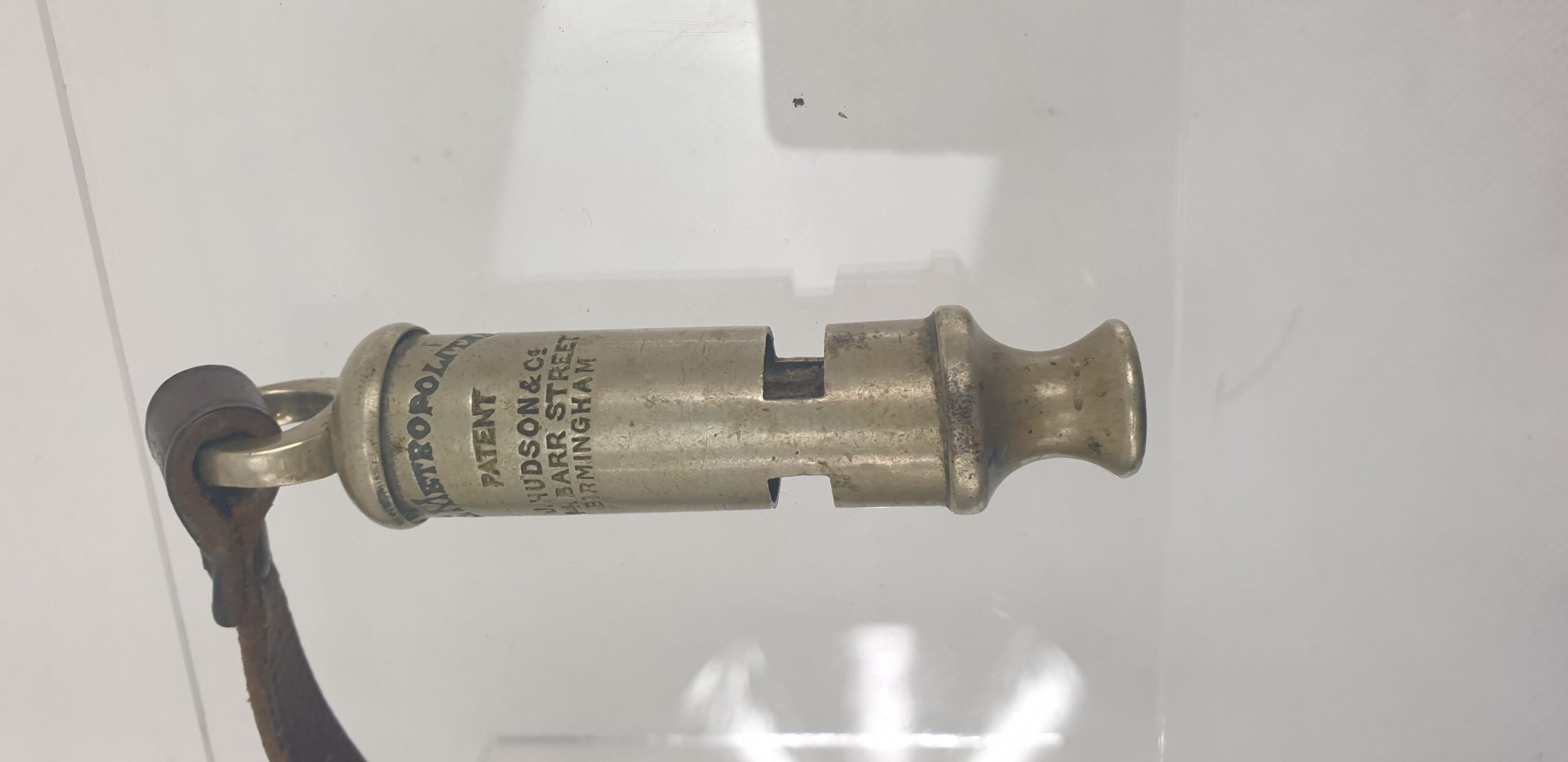 The Metropolitan Police Whistle J. Hudson & Co 244 Barr Street Birmingham With Lanyard - Image 3