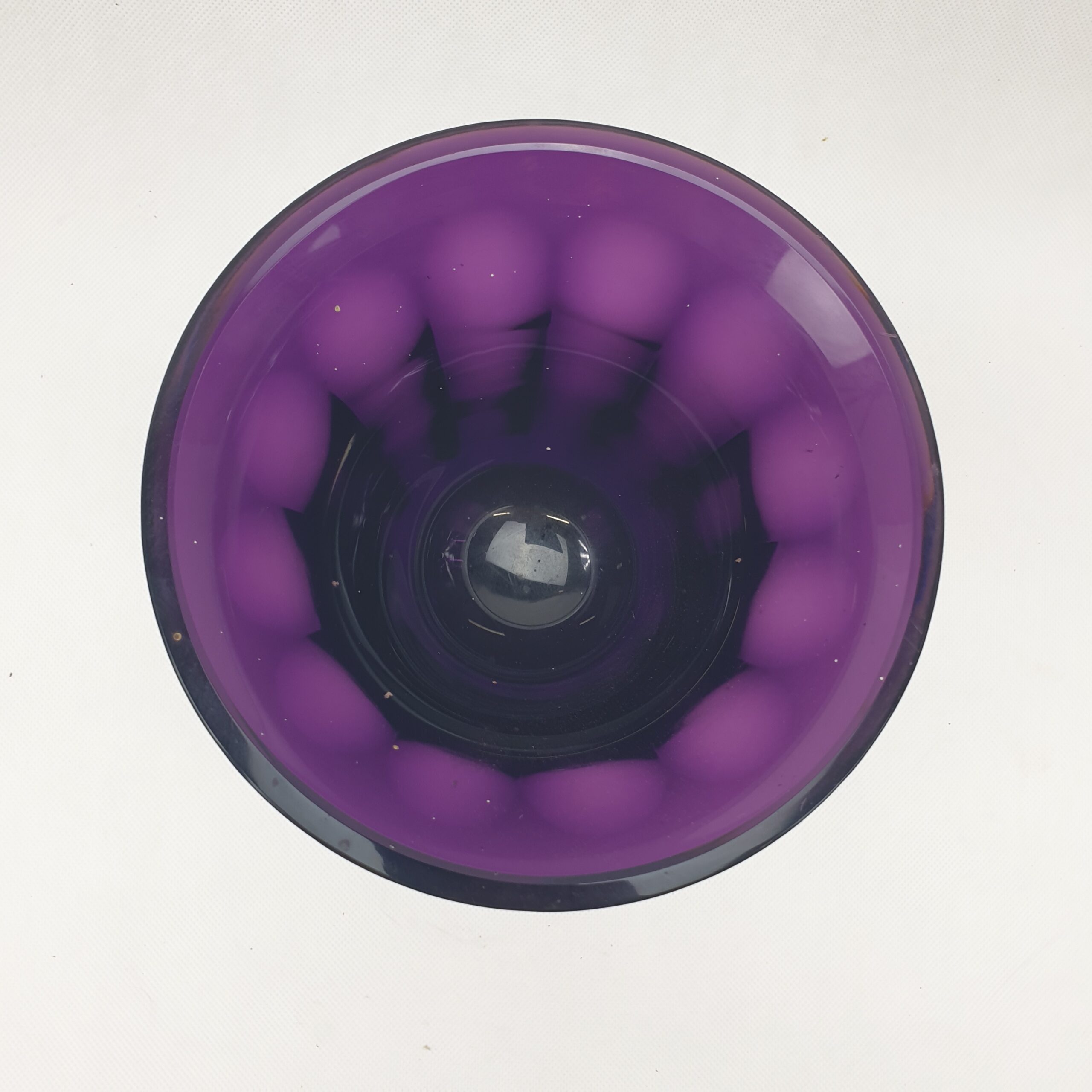 Victorian Cut Glass Purple Vase - Image 6