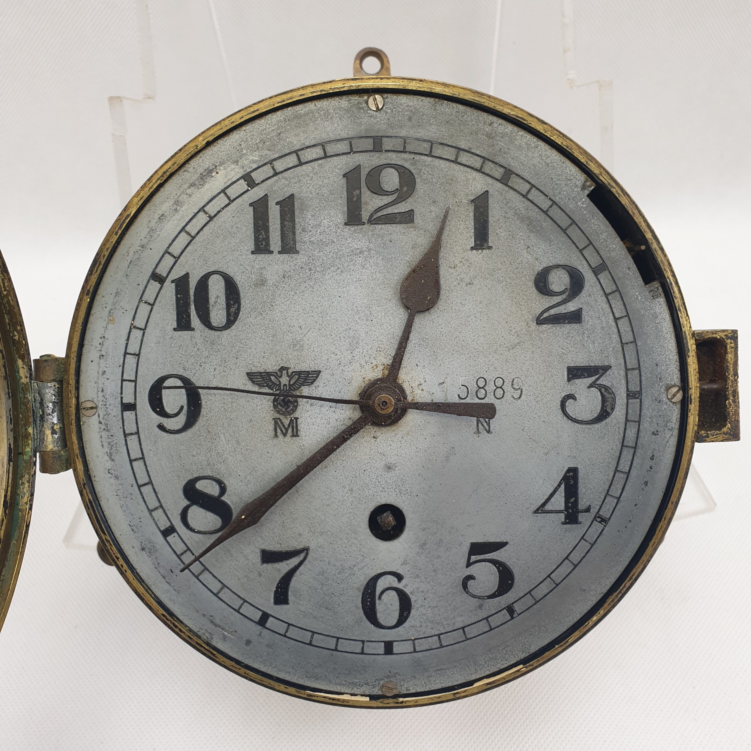 WW2 German Kriegsmarine North Sea Ships Or U-Boat Bulkhead Clock - Image 2