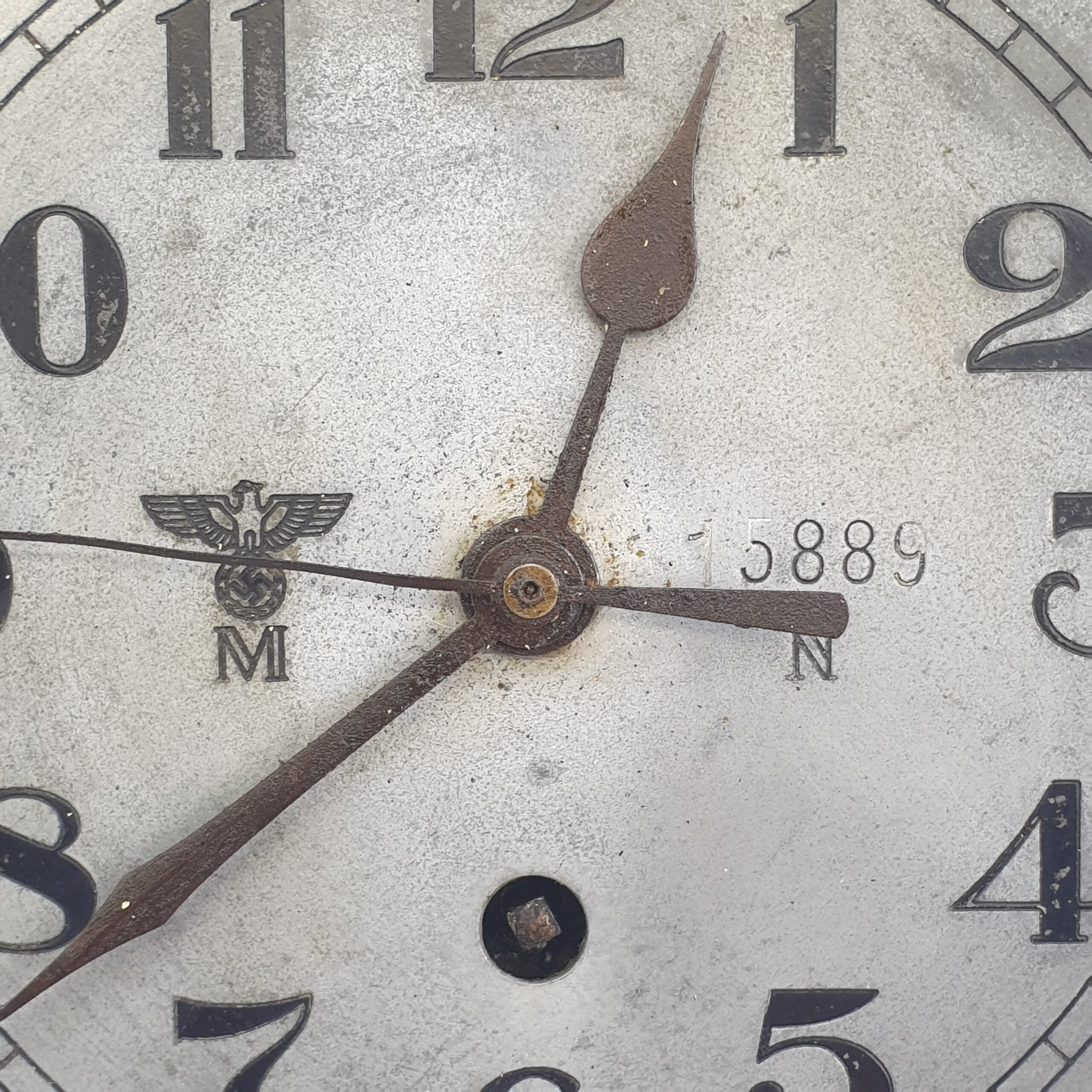 WW2 German Kriegsmarine North Sea Ships Or U-Boat Bulkhead Clock - Image 3