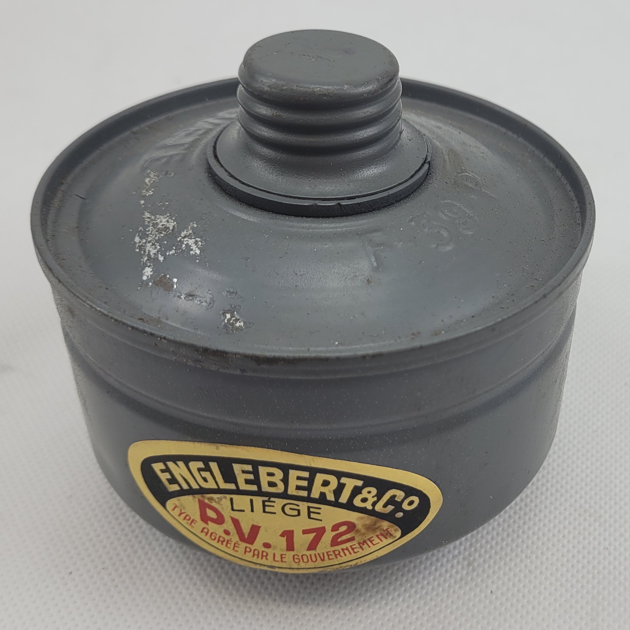 WW2 Phoney War Rare Belgium EV 639 Gas Mask - Image 8
