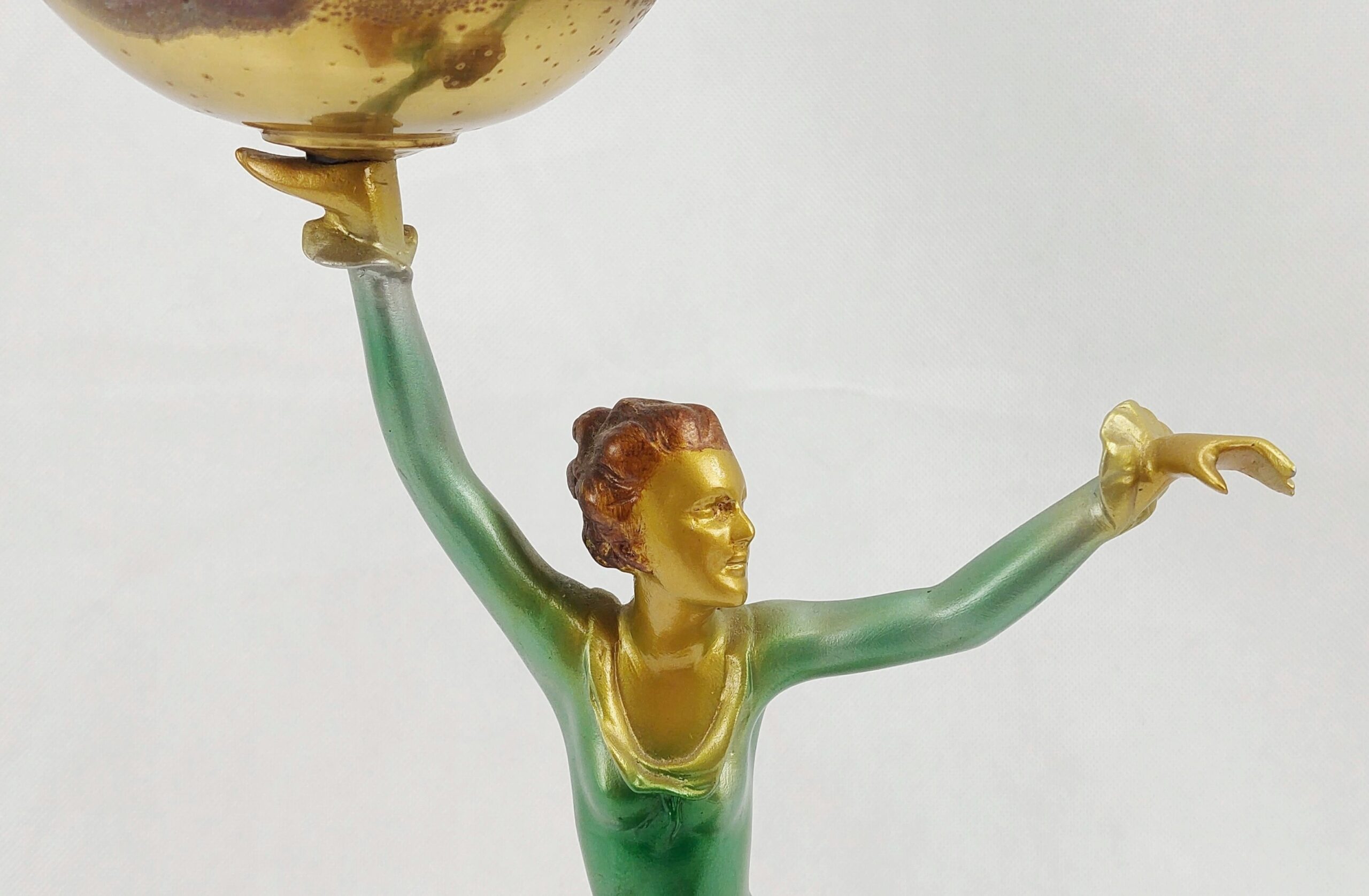 1930's Art Deco Dancing Lady Table Lamp - Image 4