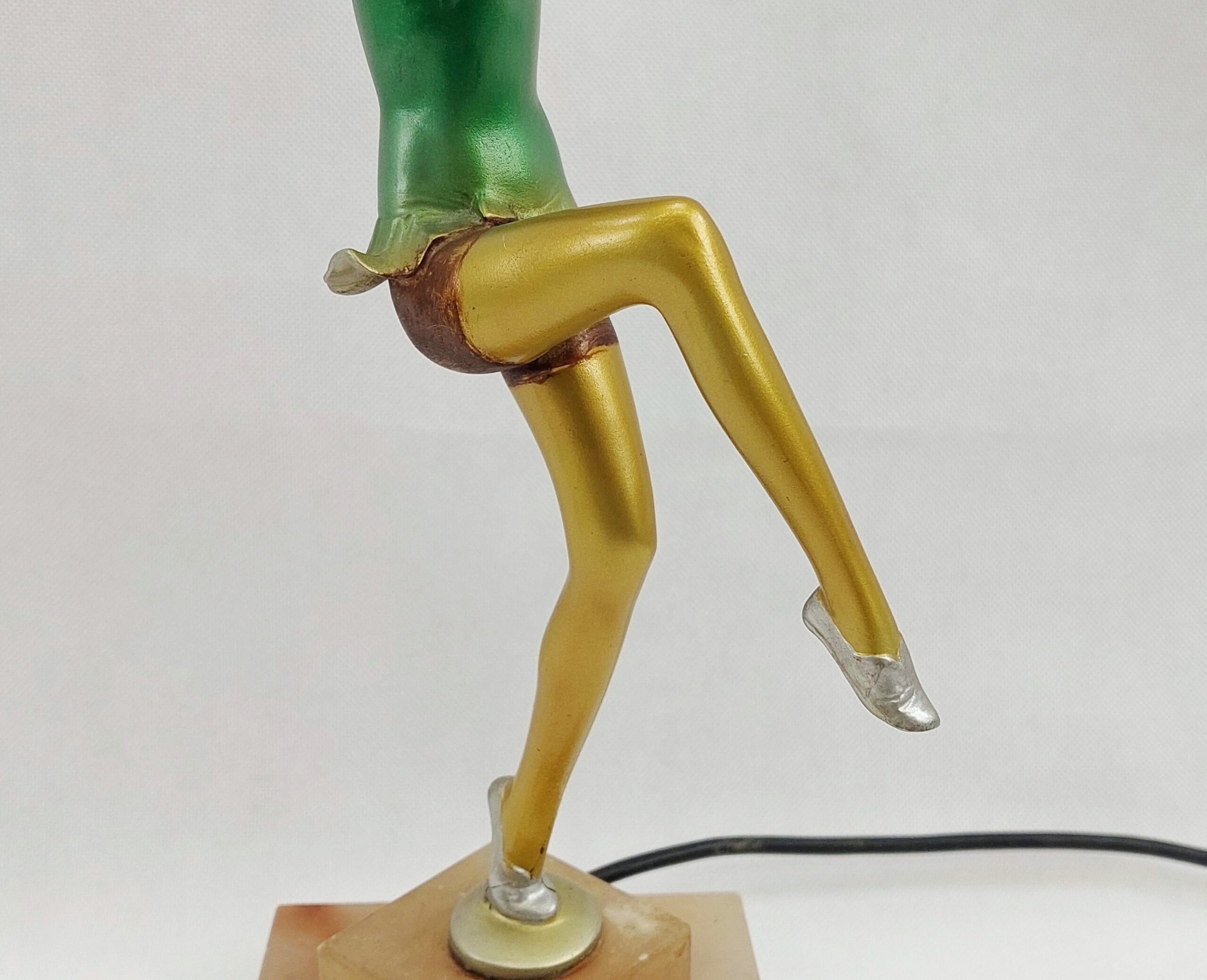 1930's Art Deco Dancing Lady Table Lamp - Image 6