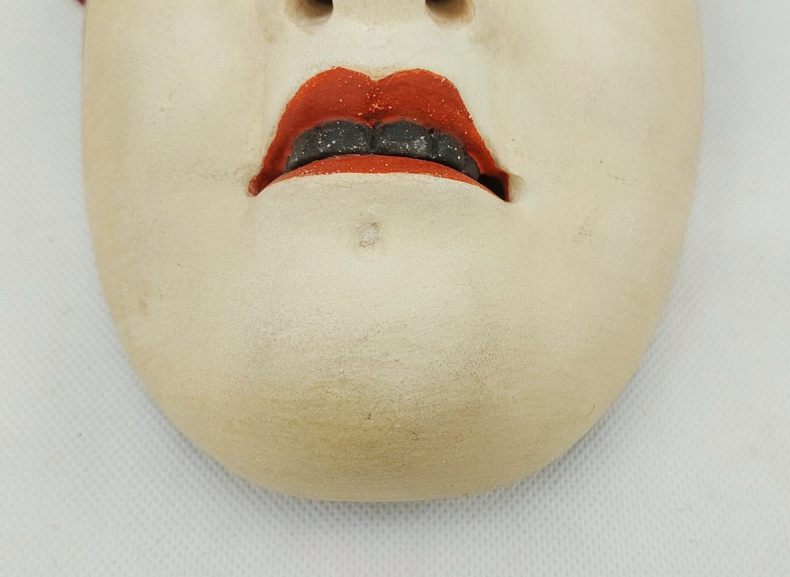 Hand Carved Wooden Japanese Noh Mask - Image 4
