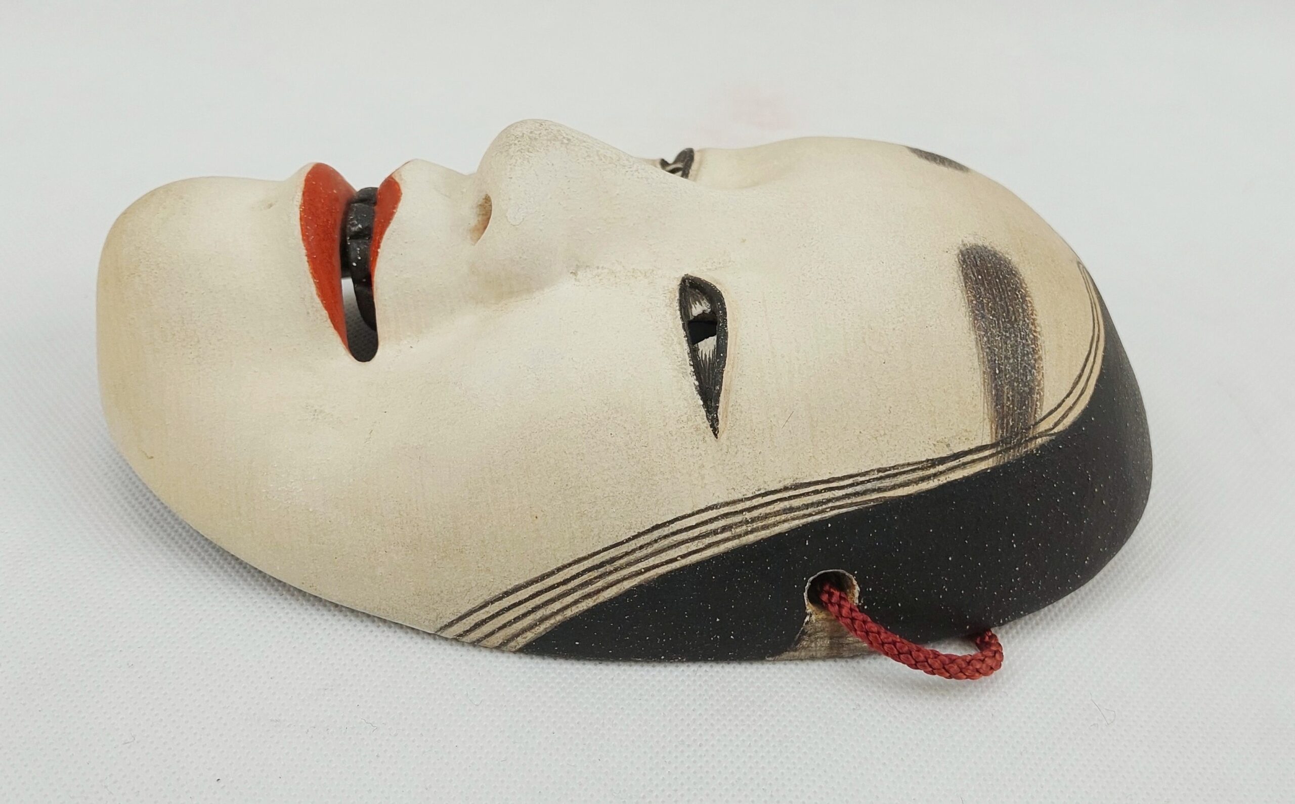 Hand Carved Wooden Japanese Noh Mask - Image 5