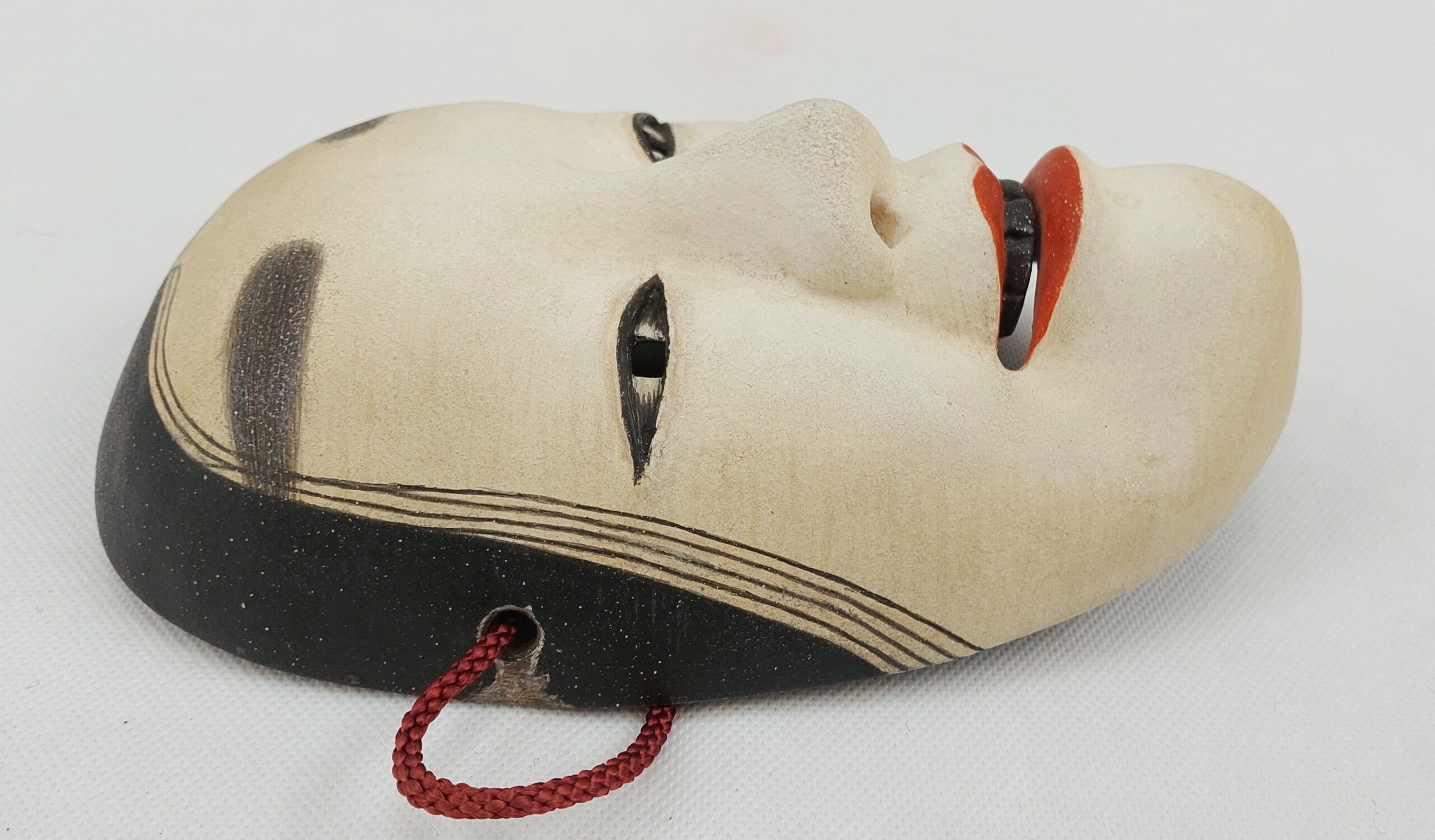 Hand Carved Wooden Japanese Noh Mask - Image 6