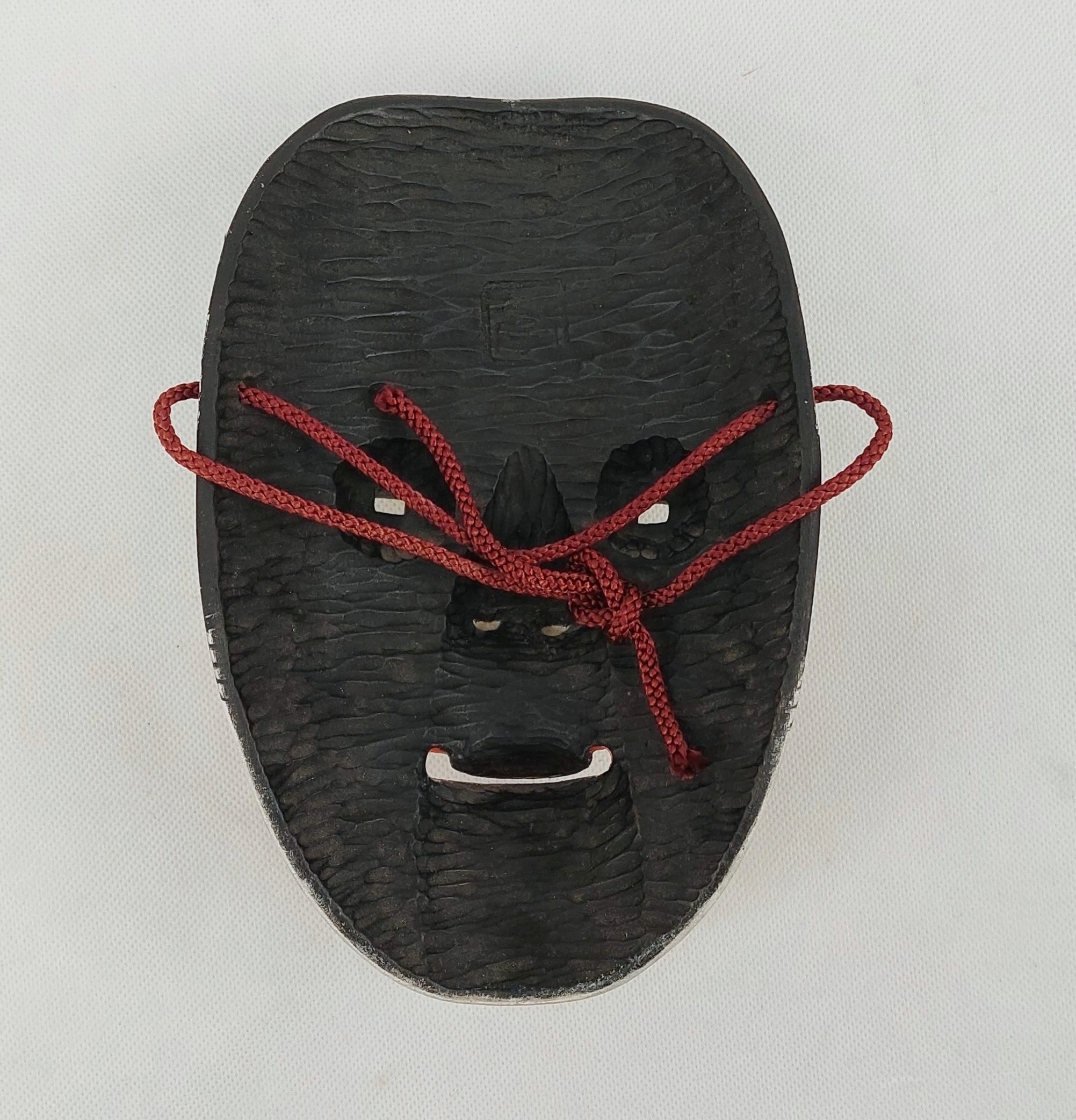 Hand Carved Wooden Japanese Noh Mask - Image 7