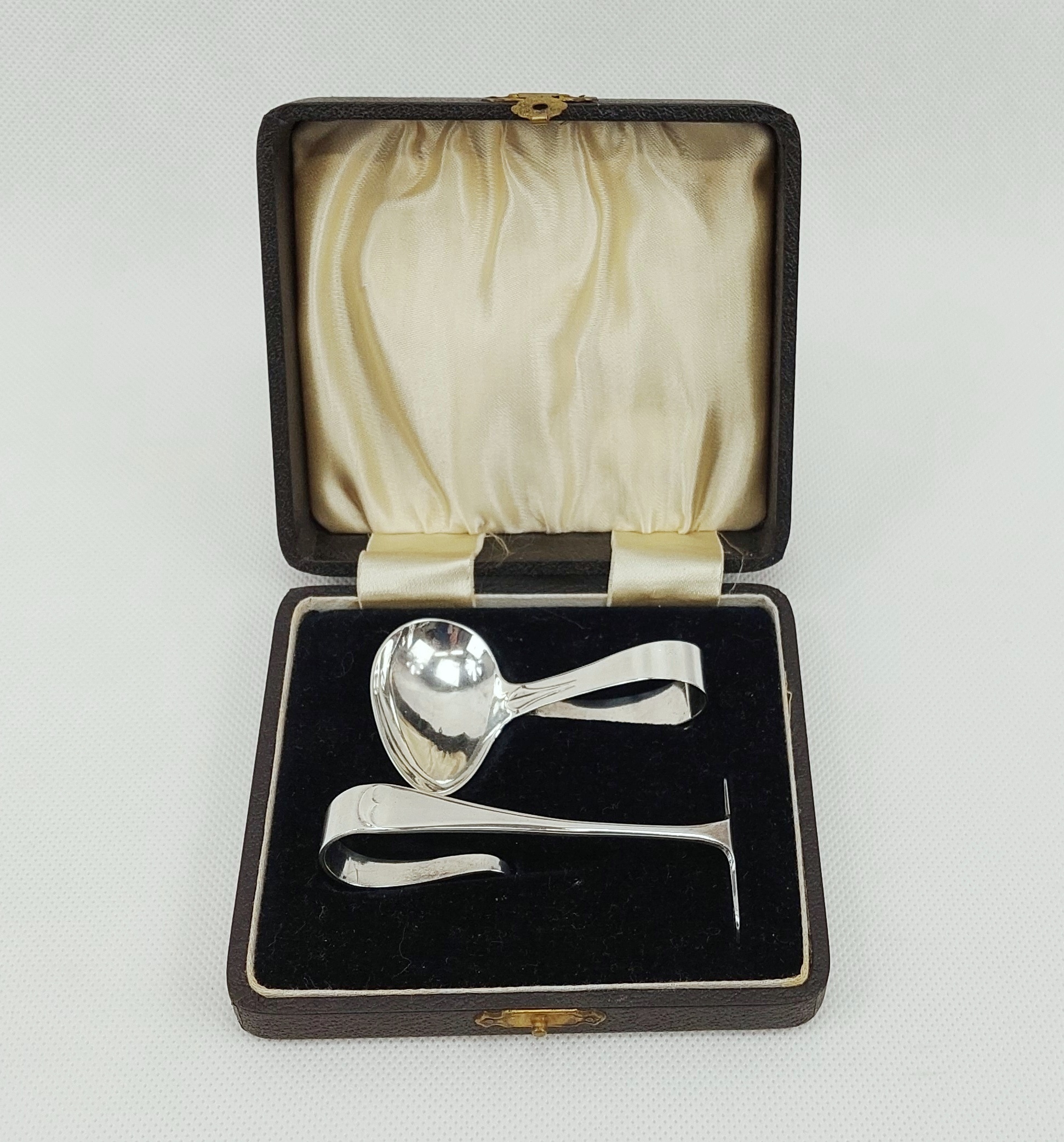 Sterling Silver Two-Piece Christening Set, Birmingham 1936