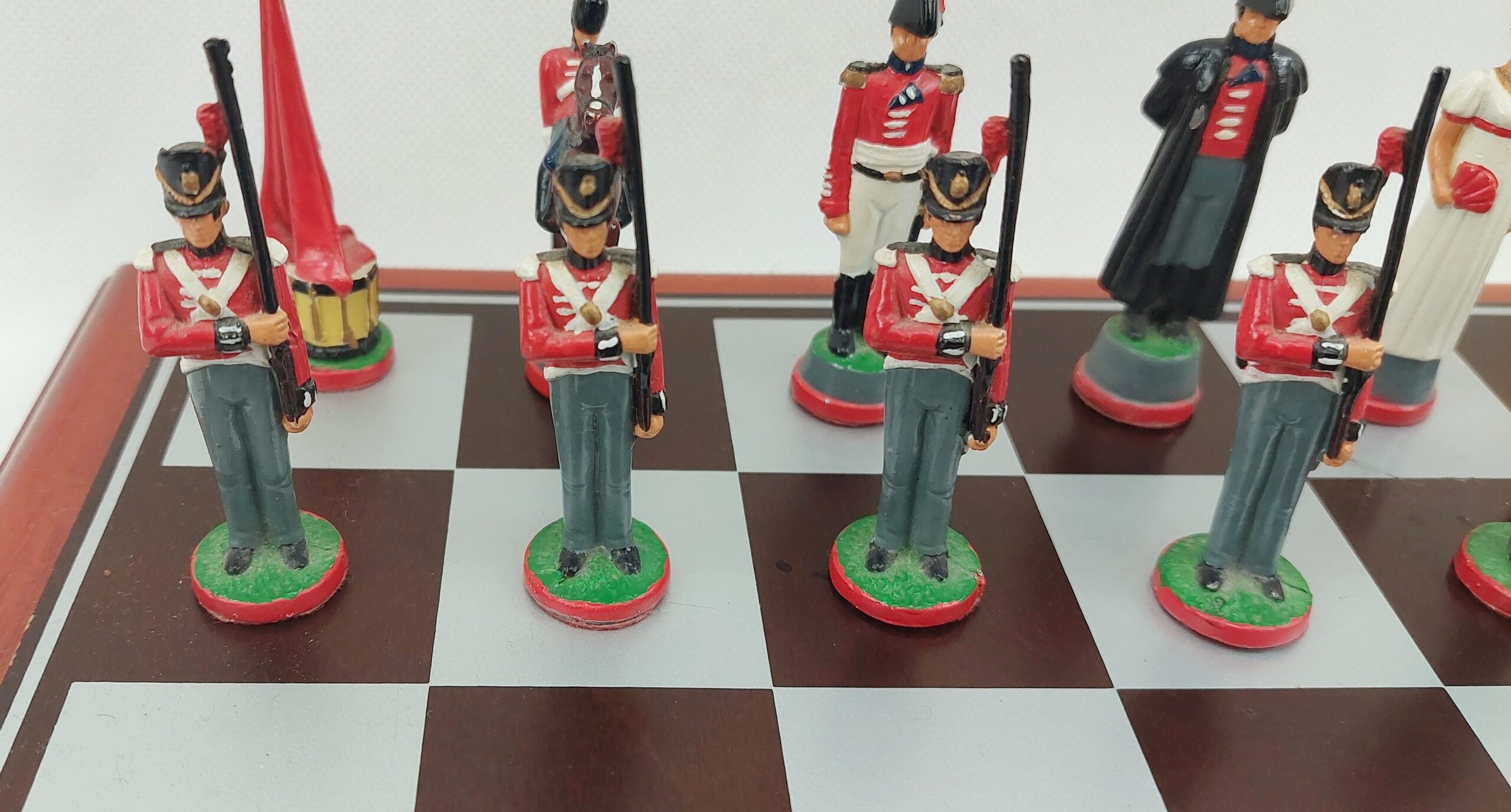 Hand Painted Metal Soldiers Battle of Waterloo Chess Set - Image 2