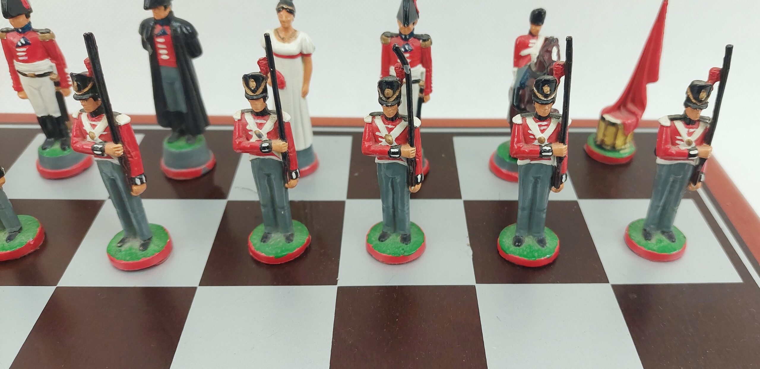 Hand Painted Metal Soldiers Battle of Waterloo Chess Set - Image 3