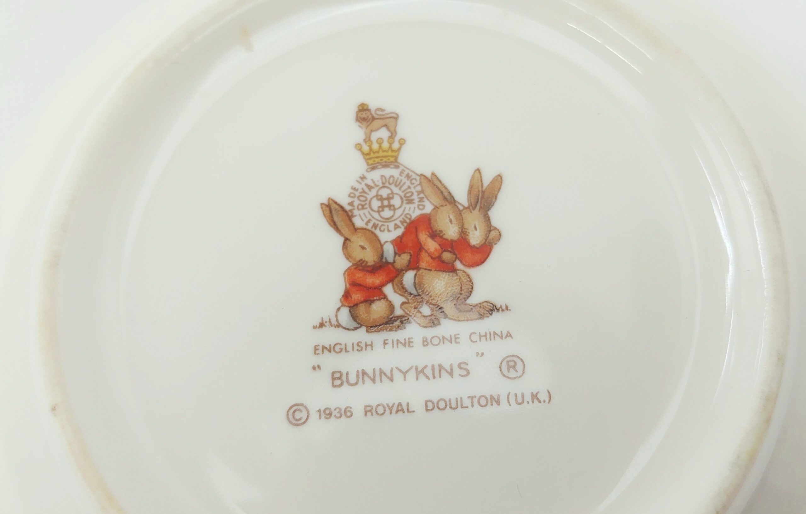 c1936 Royal Doulton Bunnykins Bowl - Image 6