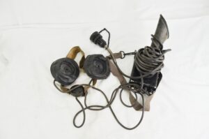 British WW2 Chest Microphone and Headphones by Ericsson