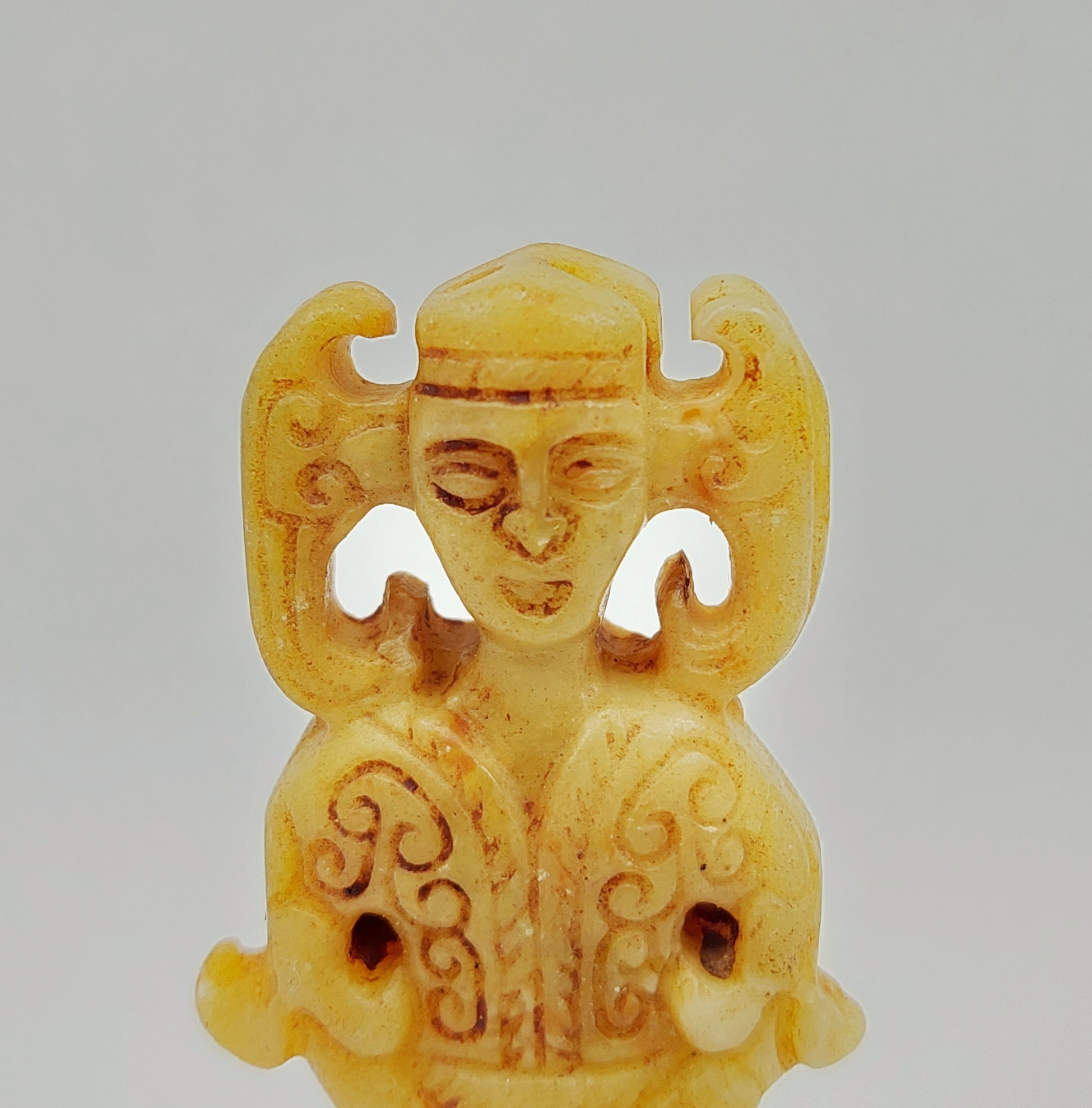 Chinese Nephrite Jade Pendant Of A Goddess - Image 2