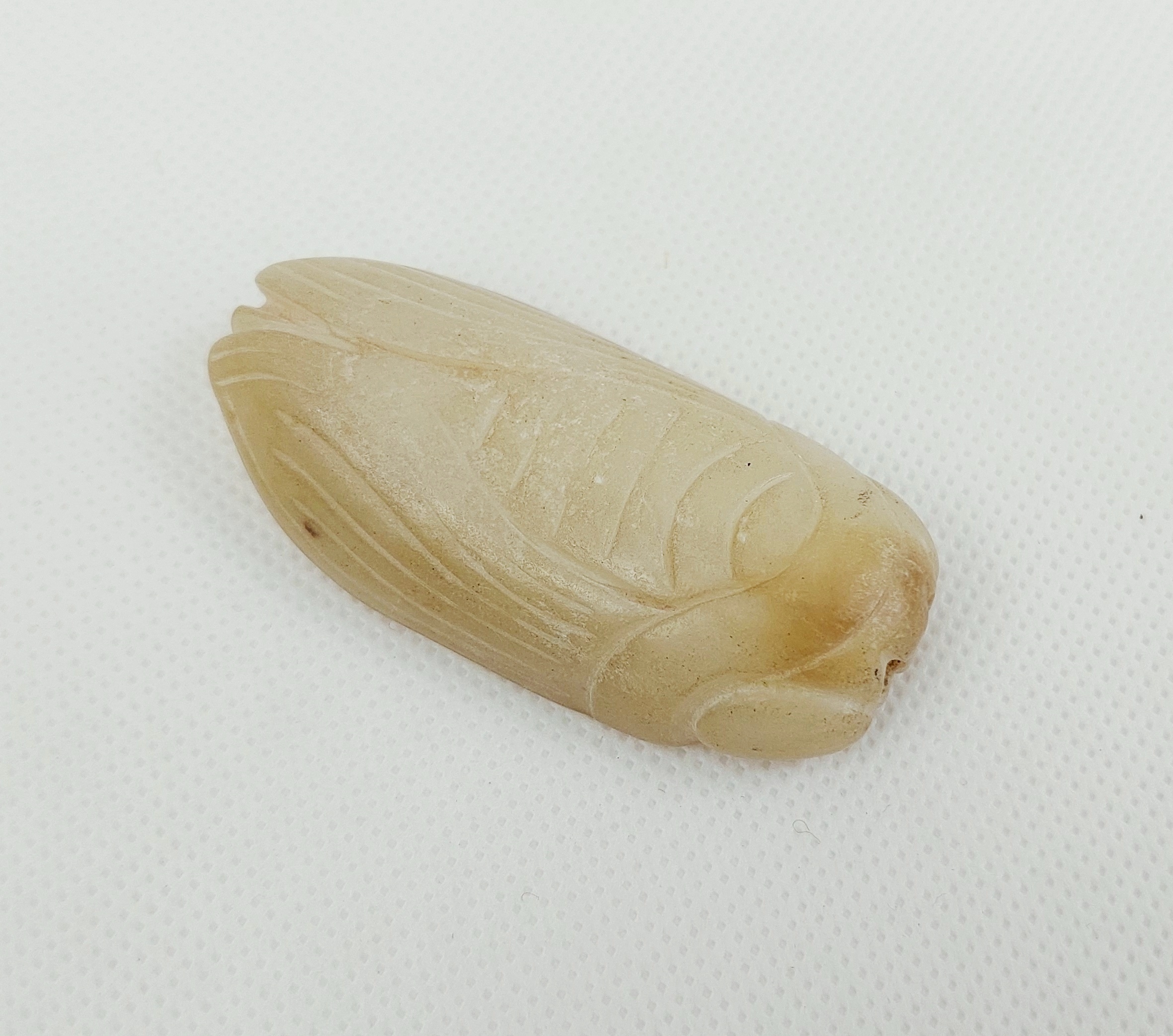 Chinese Ming Dynasty Carved Jade Cicada