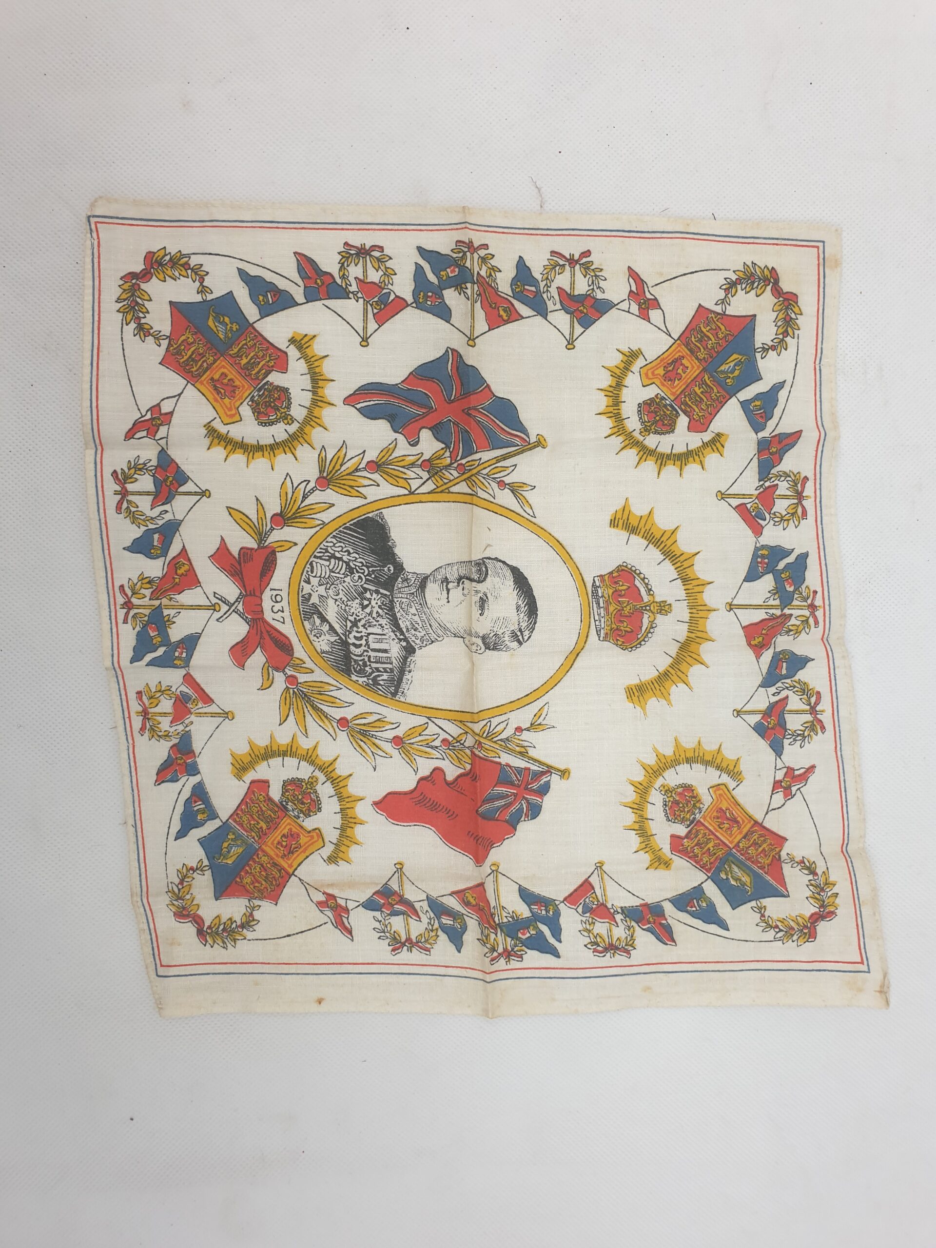 King Edward VIII 1937 Coronation Ornamental Handkerchief