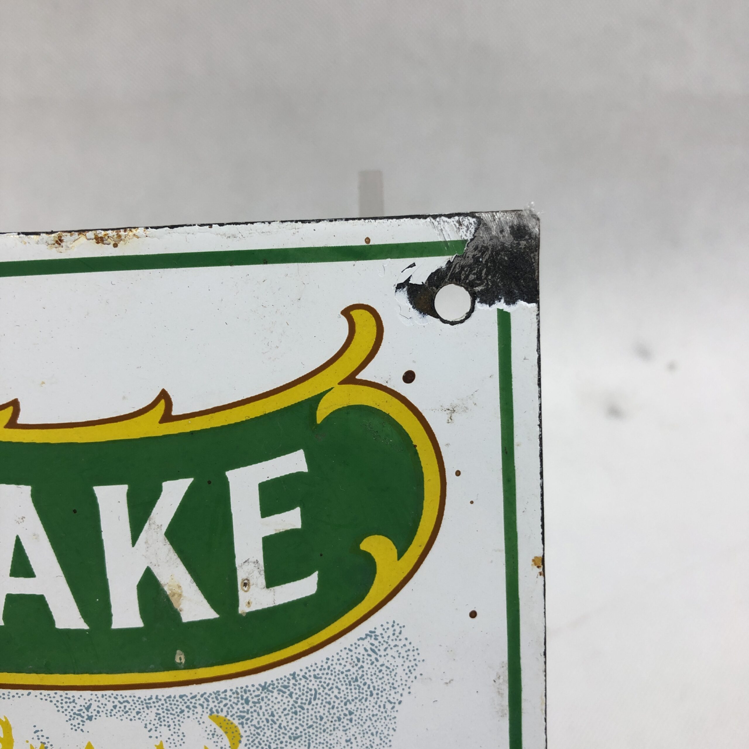 Small Main Line Flake Tobacco Enamel On Metal Indoor Shop Locomotive Advertising Sign - Image 3