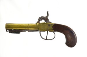 Original British Boxlock Percussion Pistol by Hill London