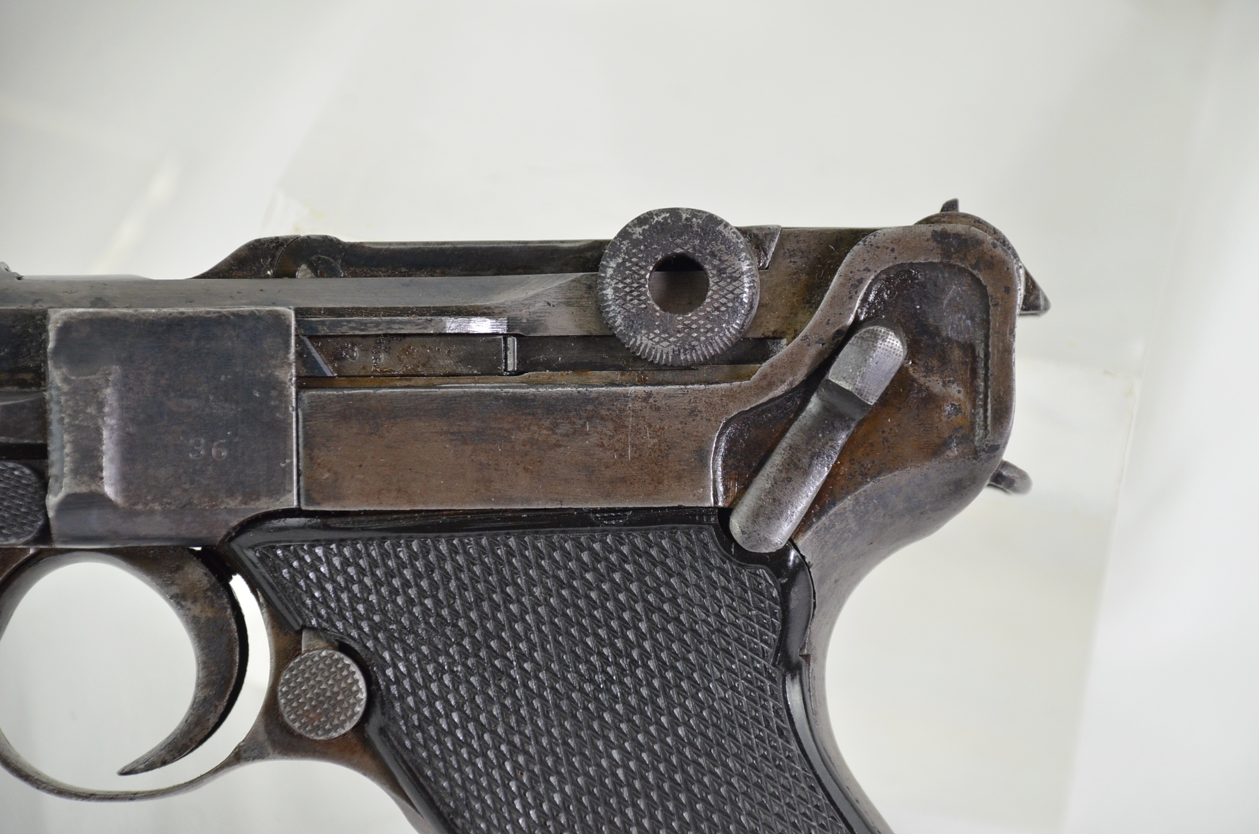 Original WW2 German P08 Luger Pistol dated 1939 - Deactivated - Image 3