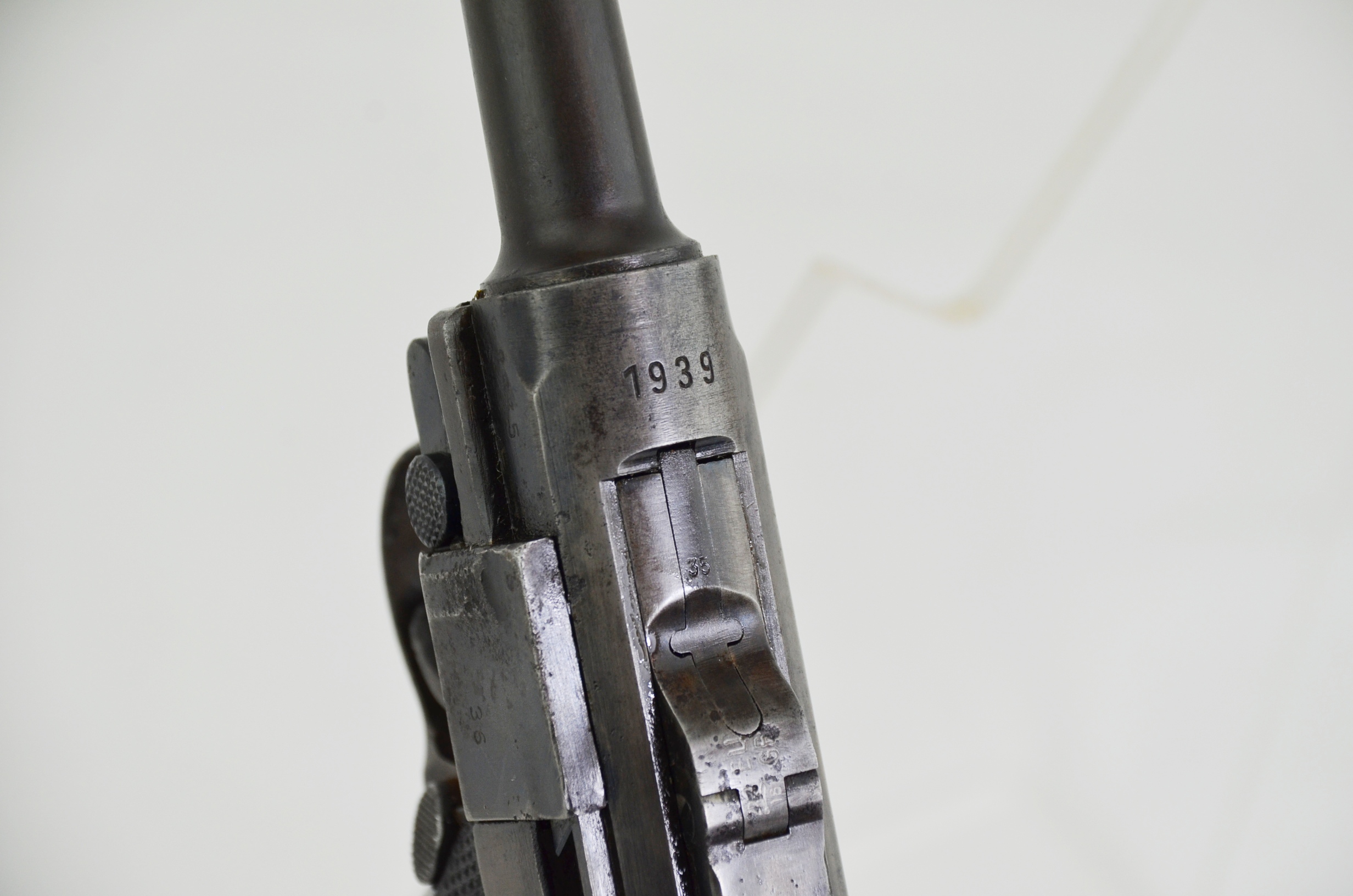 Original WW2 German P08 Luger Pistol dated 1939 - Deactivated - Image 8