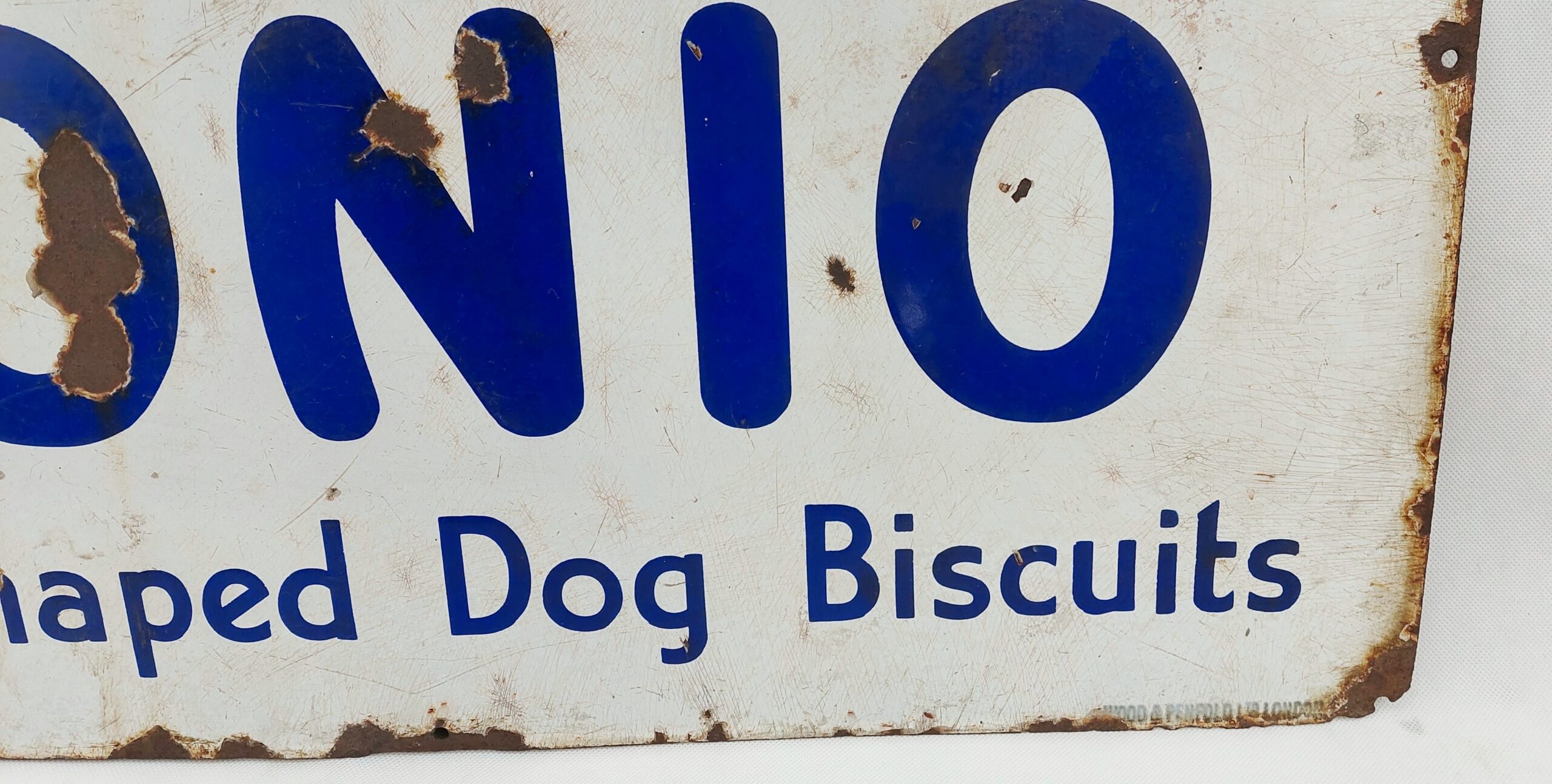 Spratts Bonio Dog Biscuits Enamel Sign - Image 6
