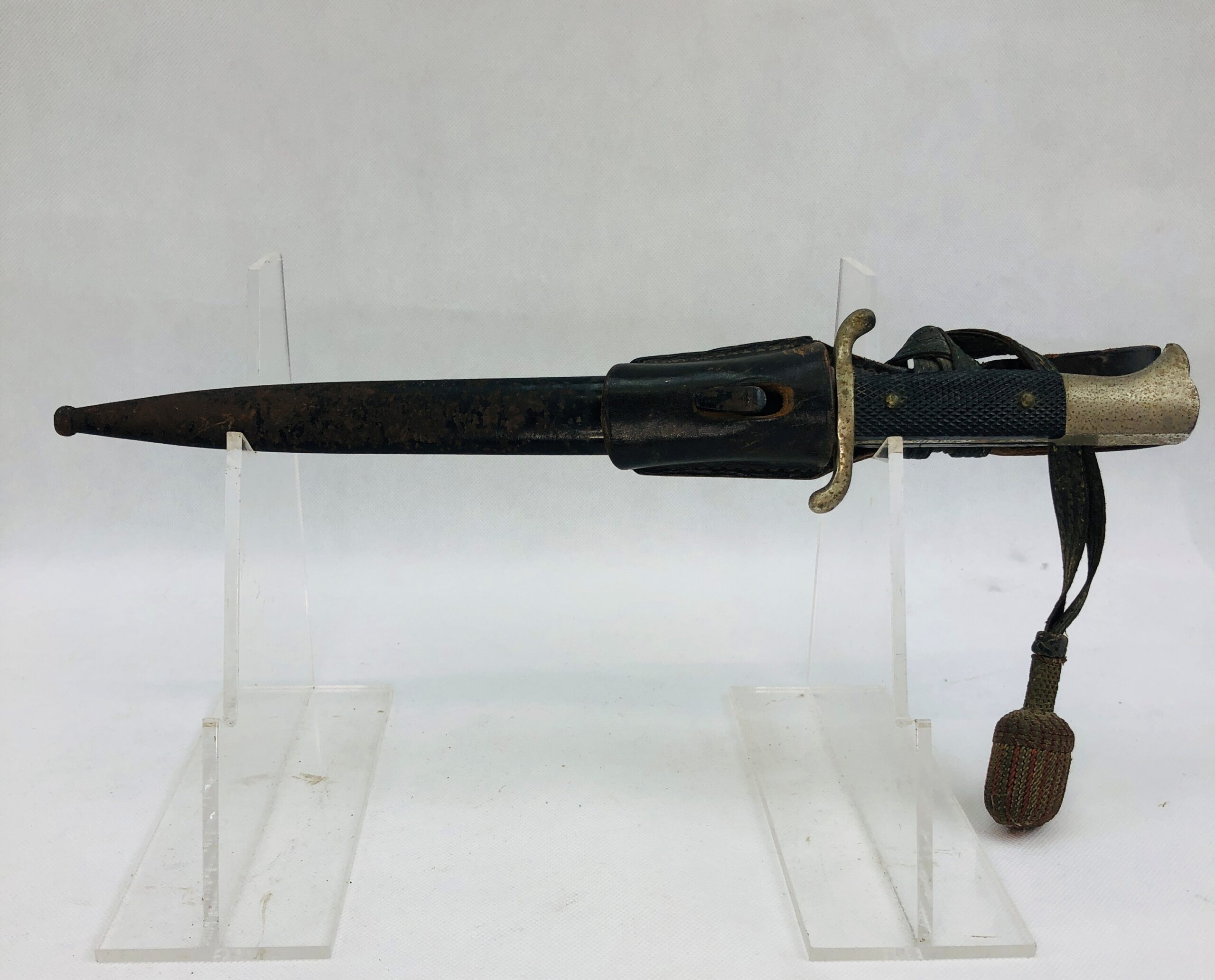 Untouched WW2 German Dress Bayonet By E & F Horster Of Solingen With Scabbard, Frog And Portepee - Image 3