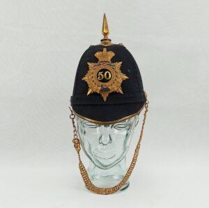 Victorian 50th Numbered Queens Own Regiment Home Service Helmet