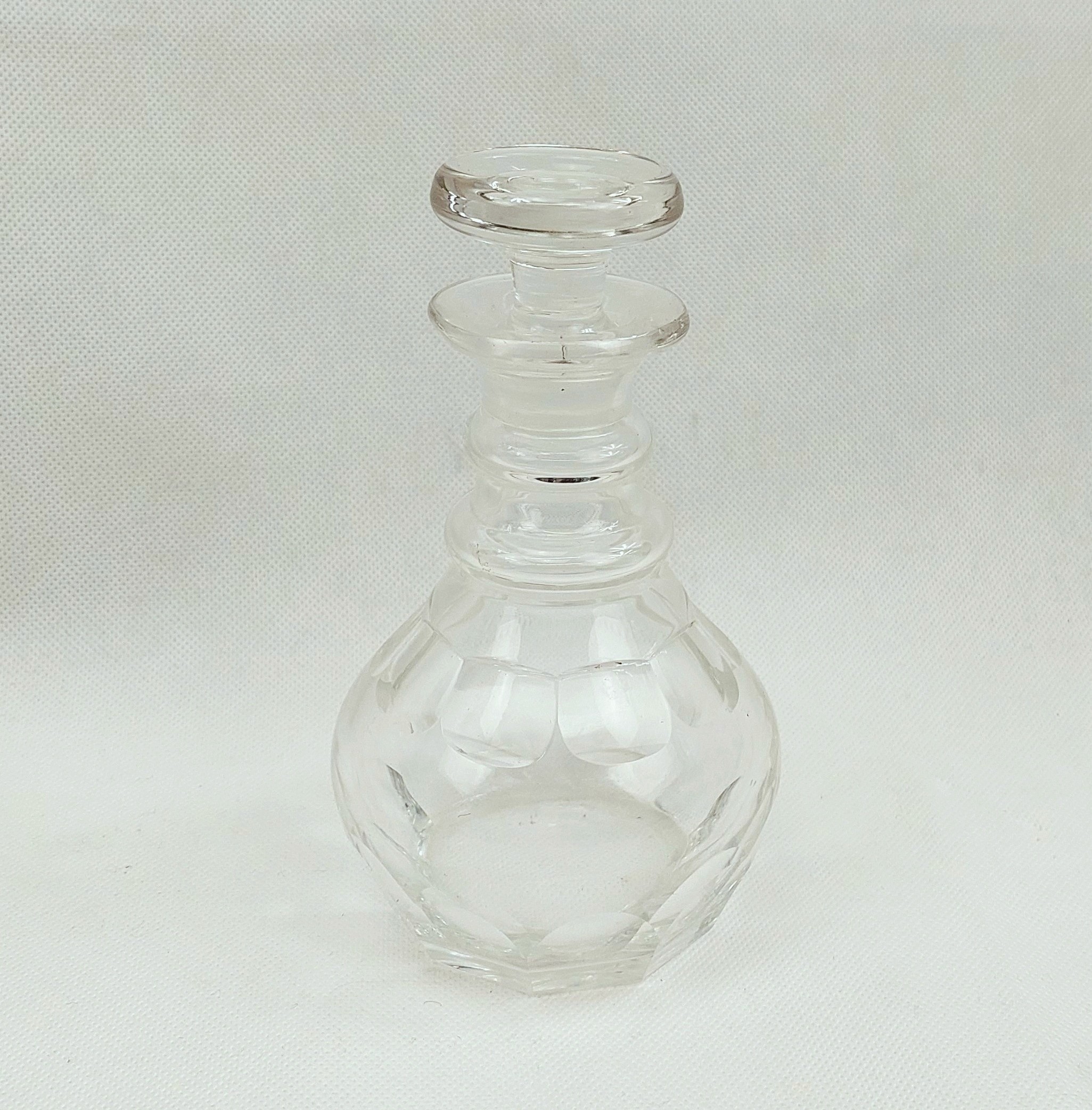 18th Century Cut Glass Lead Crystal Half Size Decanter
