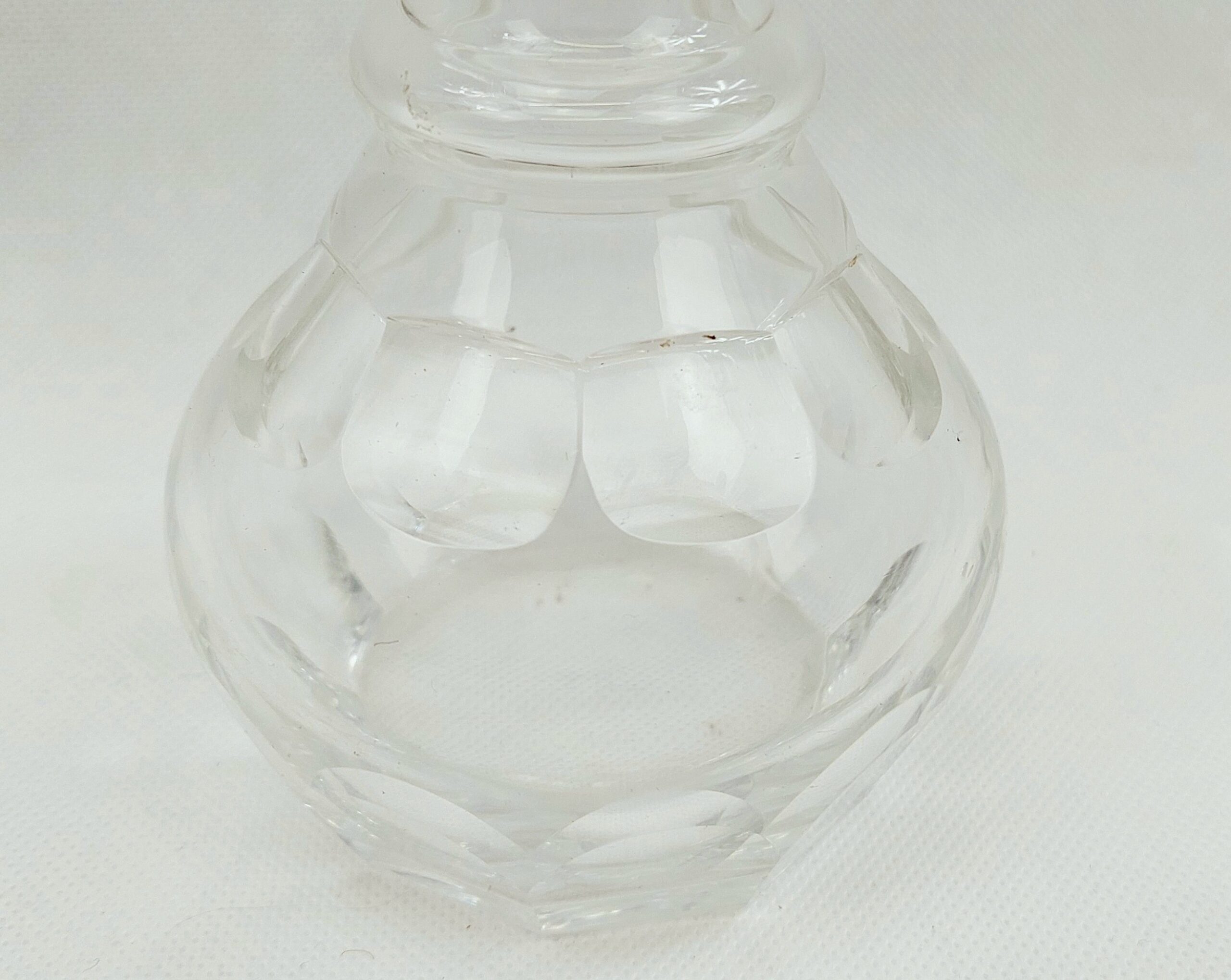 18th Century Cut Glass Lead Crystal Half Size Decanter - Image 6