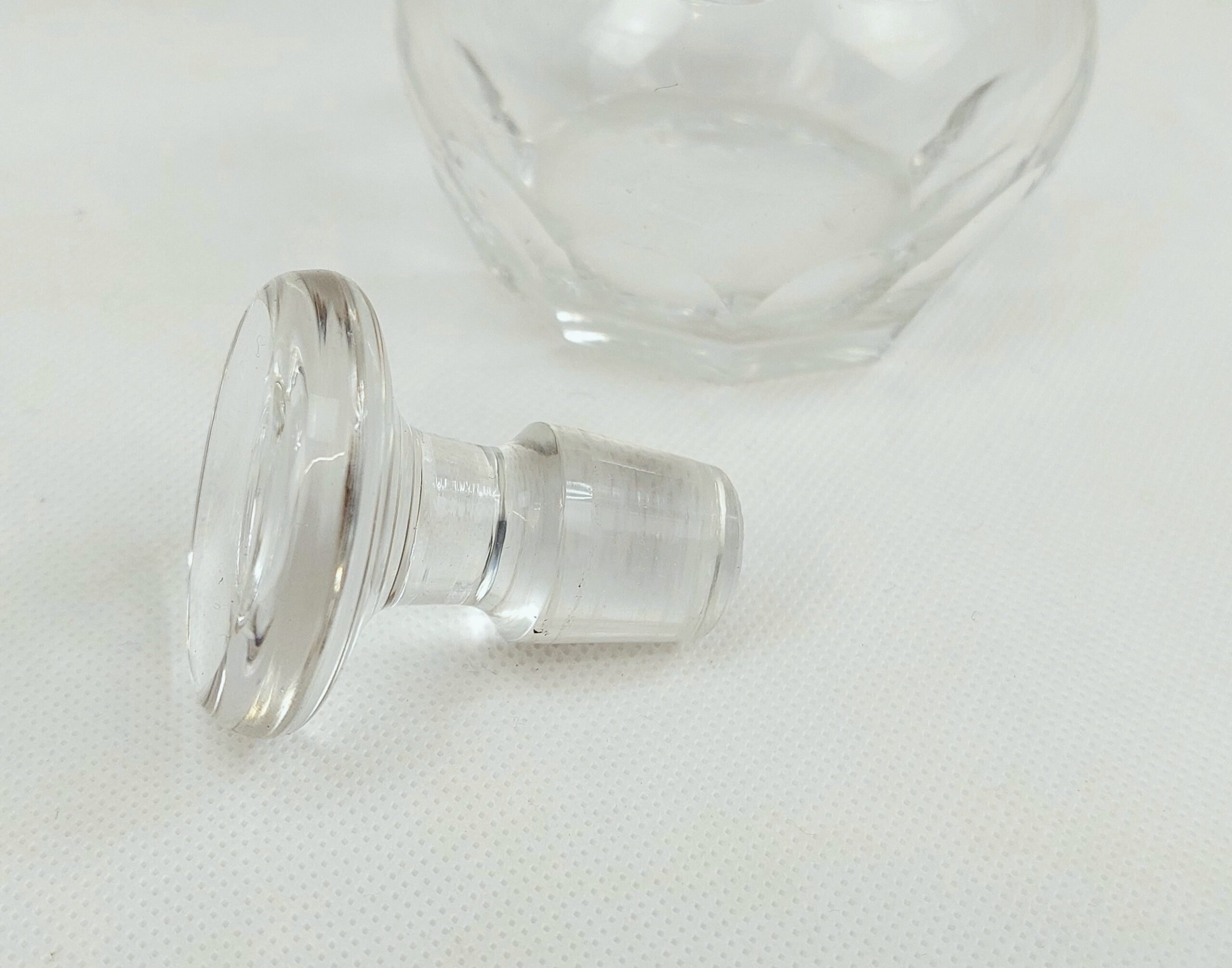 18th Century Cut Glass Lead Crystal Half Size Decanter - Image 5