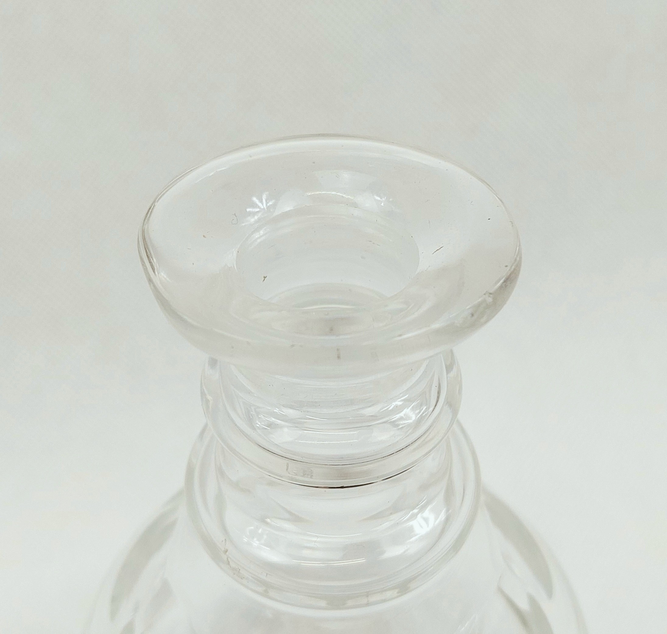 18th Century Cut Glass Lead Crystal Half Size Decanter - Image 4