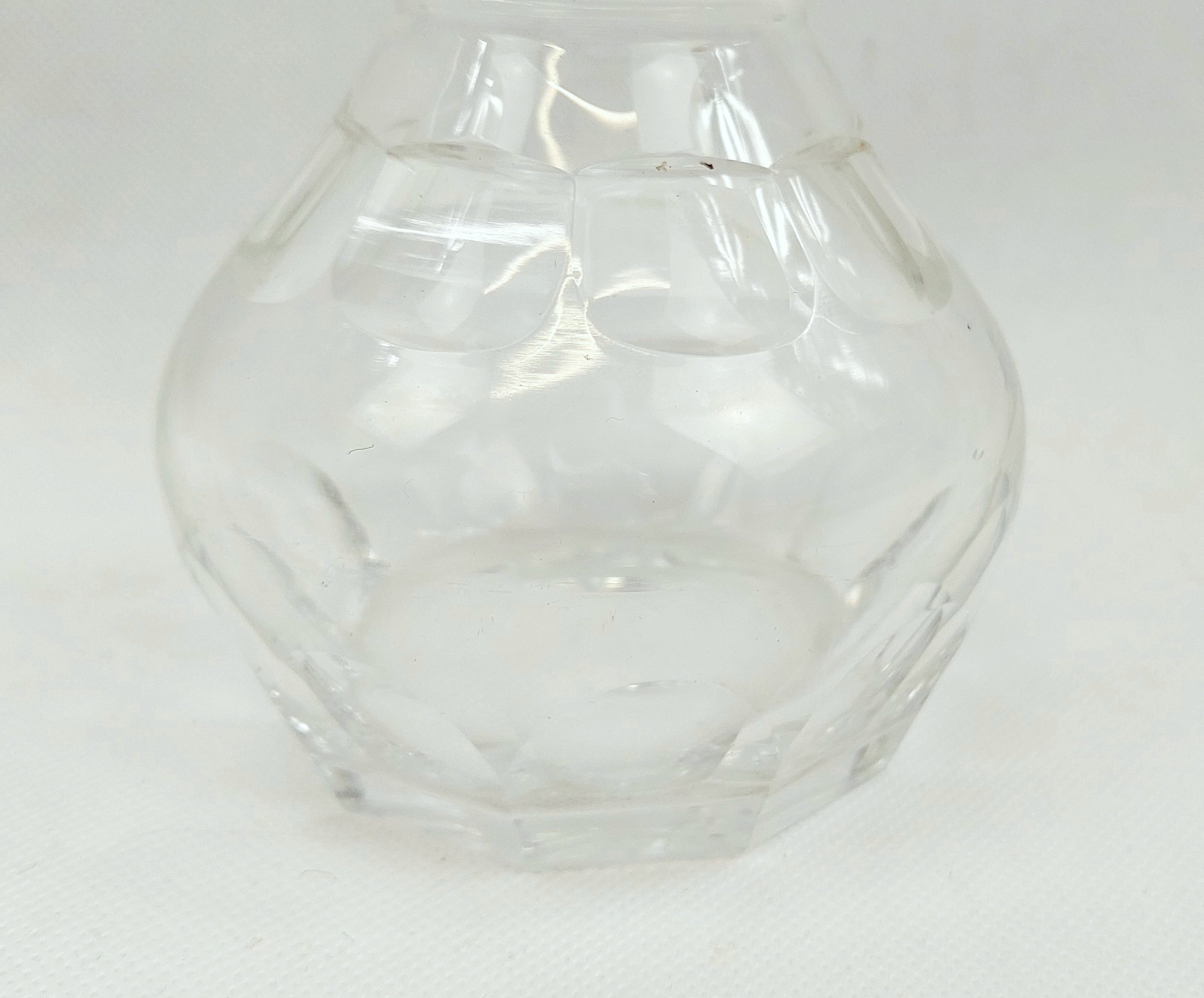 18th Century Cut Glass Lead Crystal Half Size Decanter - Image 3