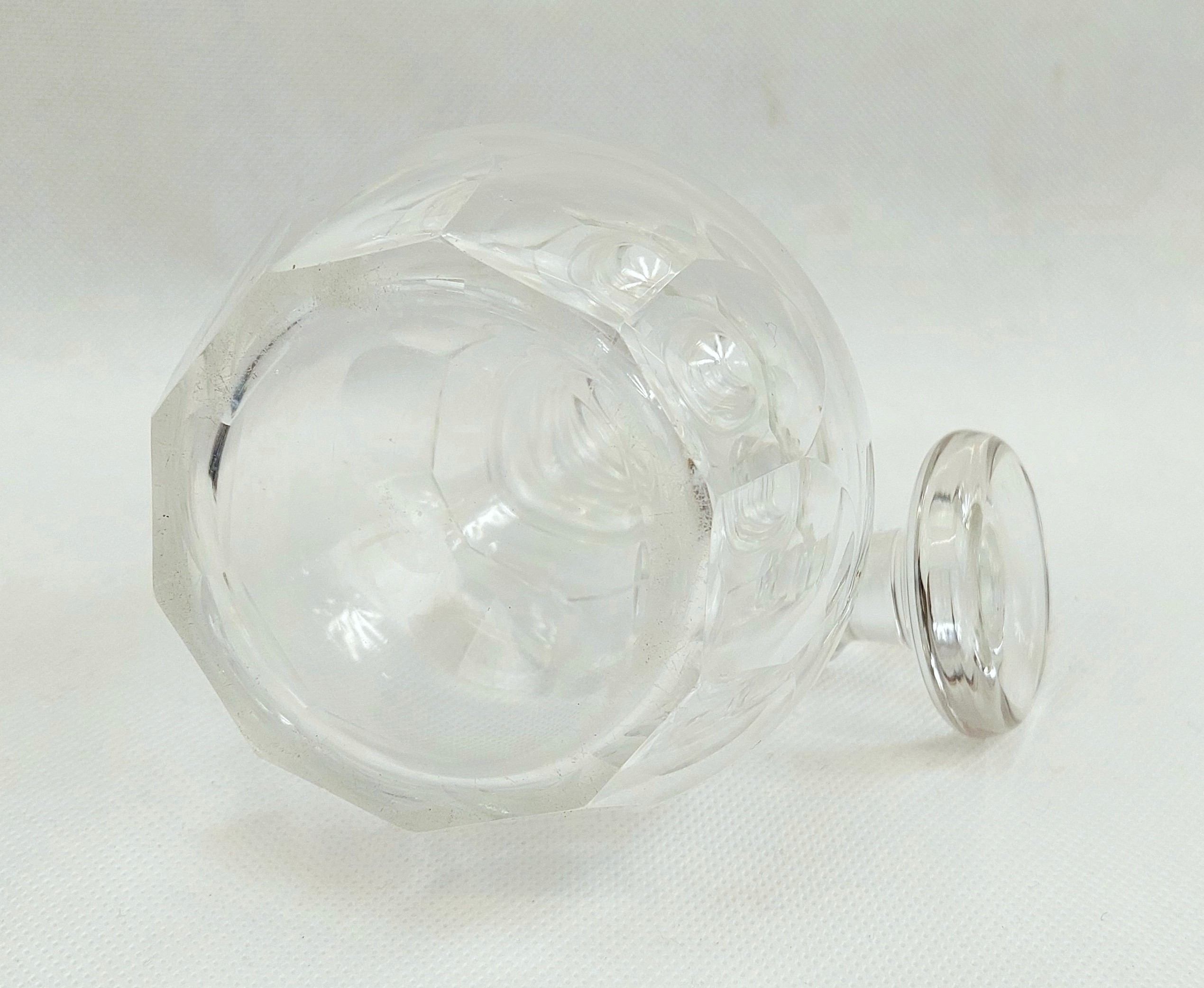 18th Century Cut Glass Lead Crystal Half Size Decanter - Image 2