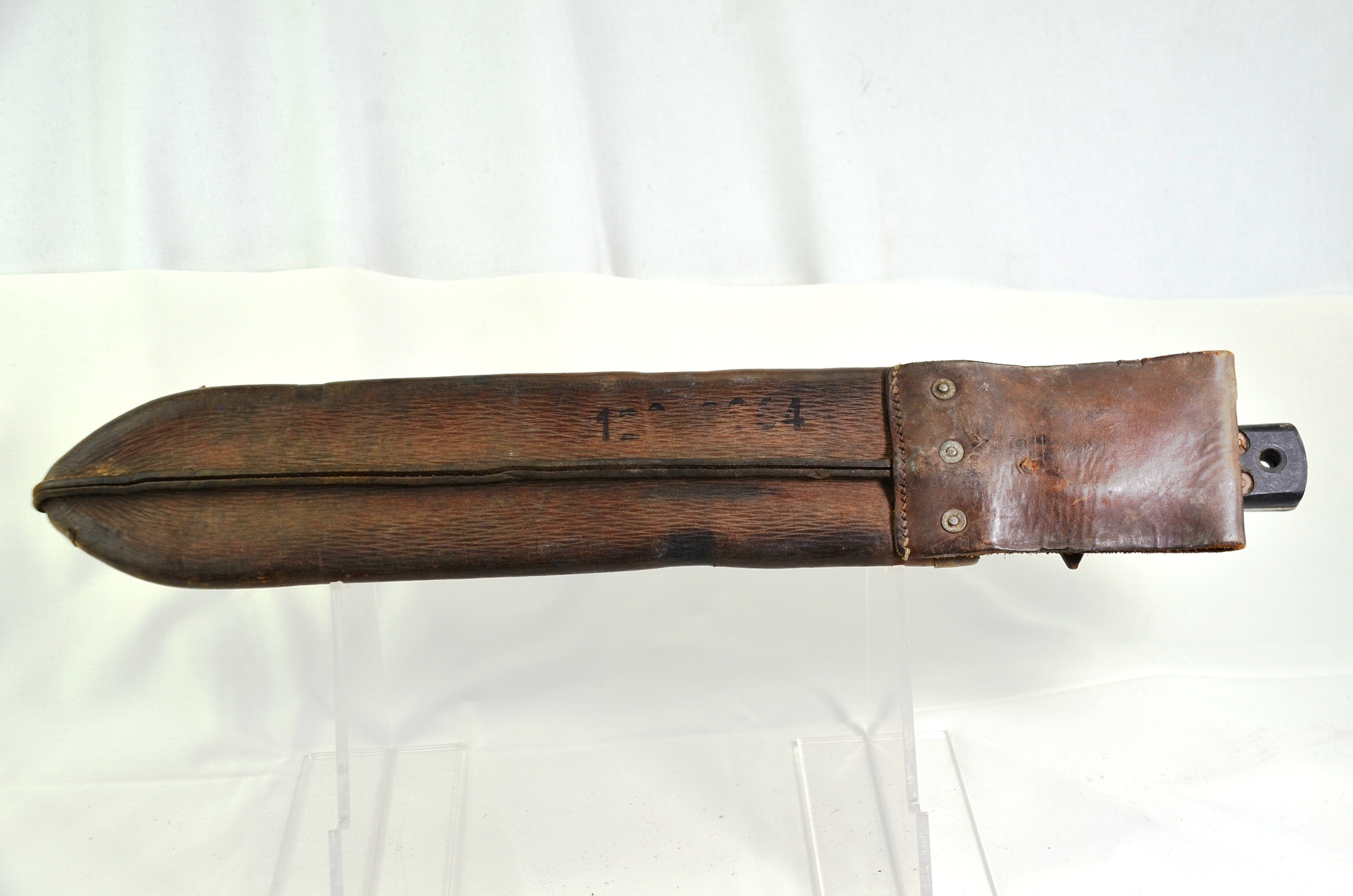 WW2 British J.J.B. Machete and Leather Sheath - Image 3