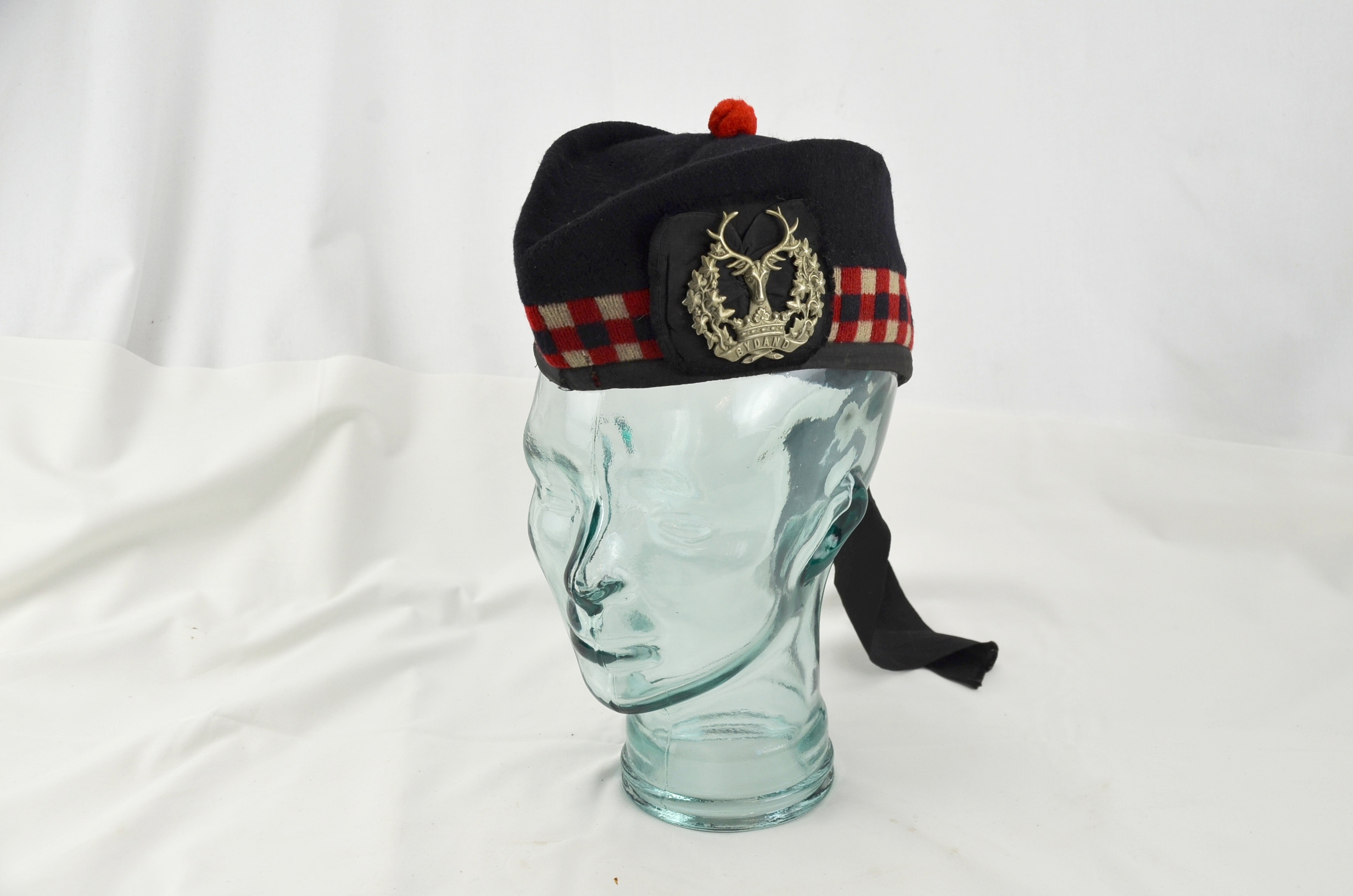 Antique Scottish Gordon Highlanders Glengarry Bonnet