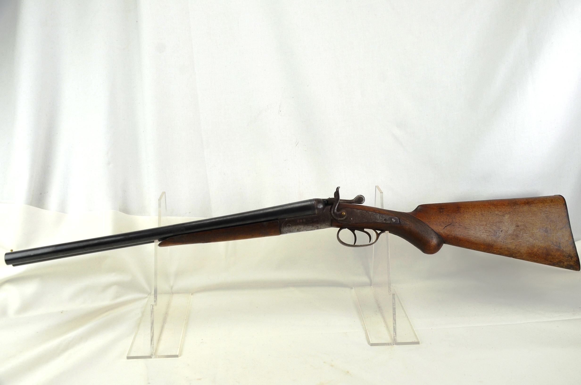 Antique Double Barrel Percussion Shotgun - Image 2