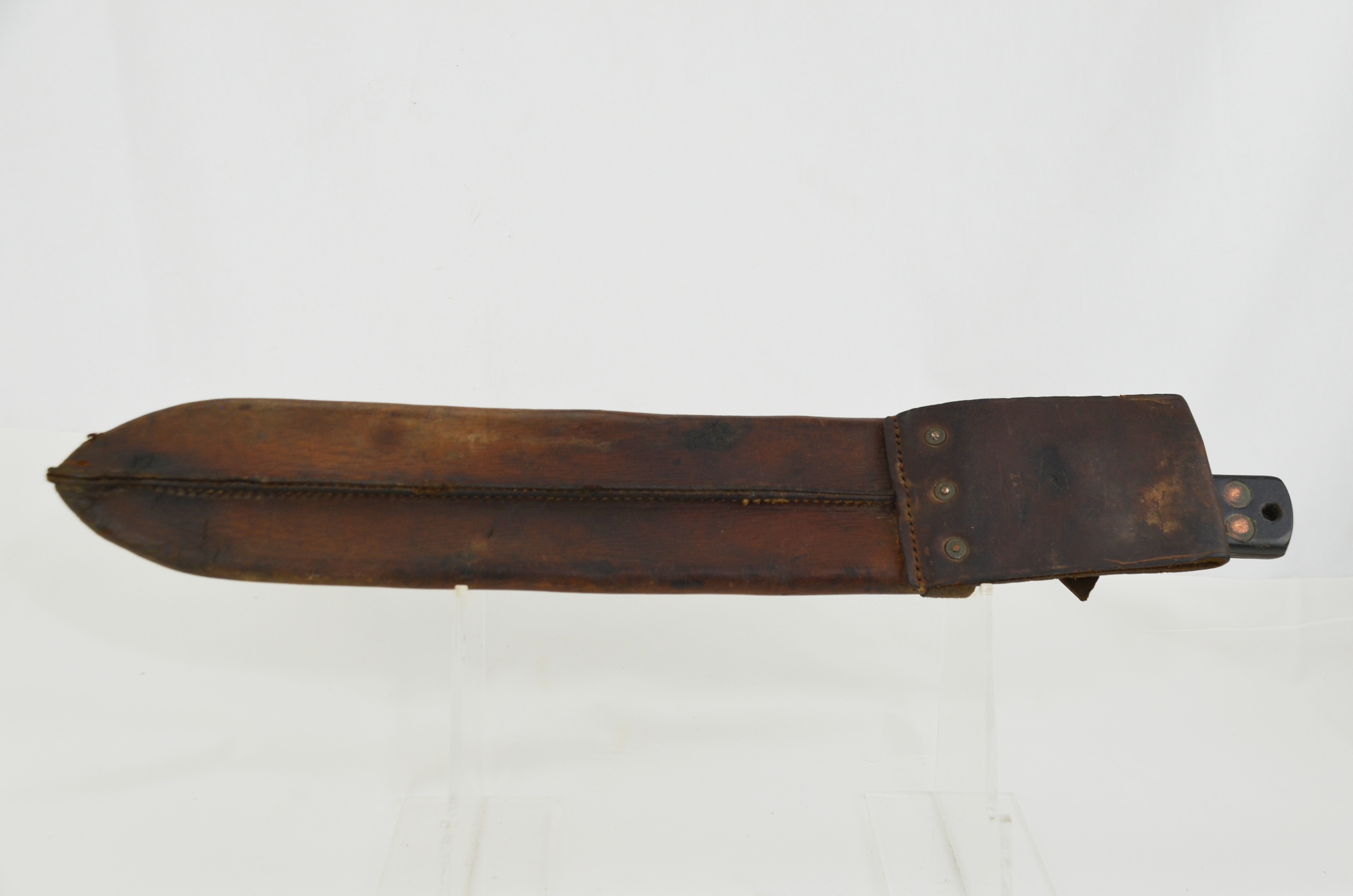 1964 Dated Army Issue Martindale Crocodile Machete and Leather Sheath - Image 9