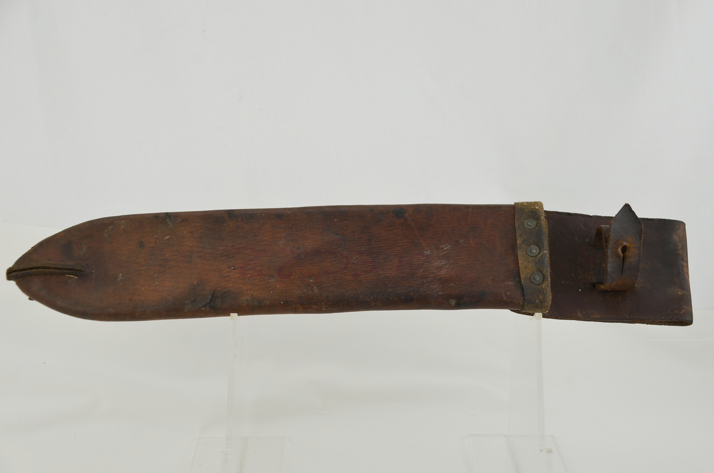 1964 Dated Army Issue Martindale Crocodile Machete and Leather Sheath - Image 7