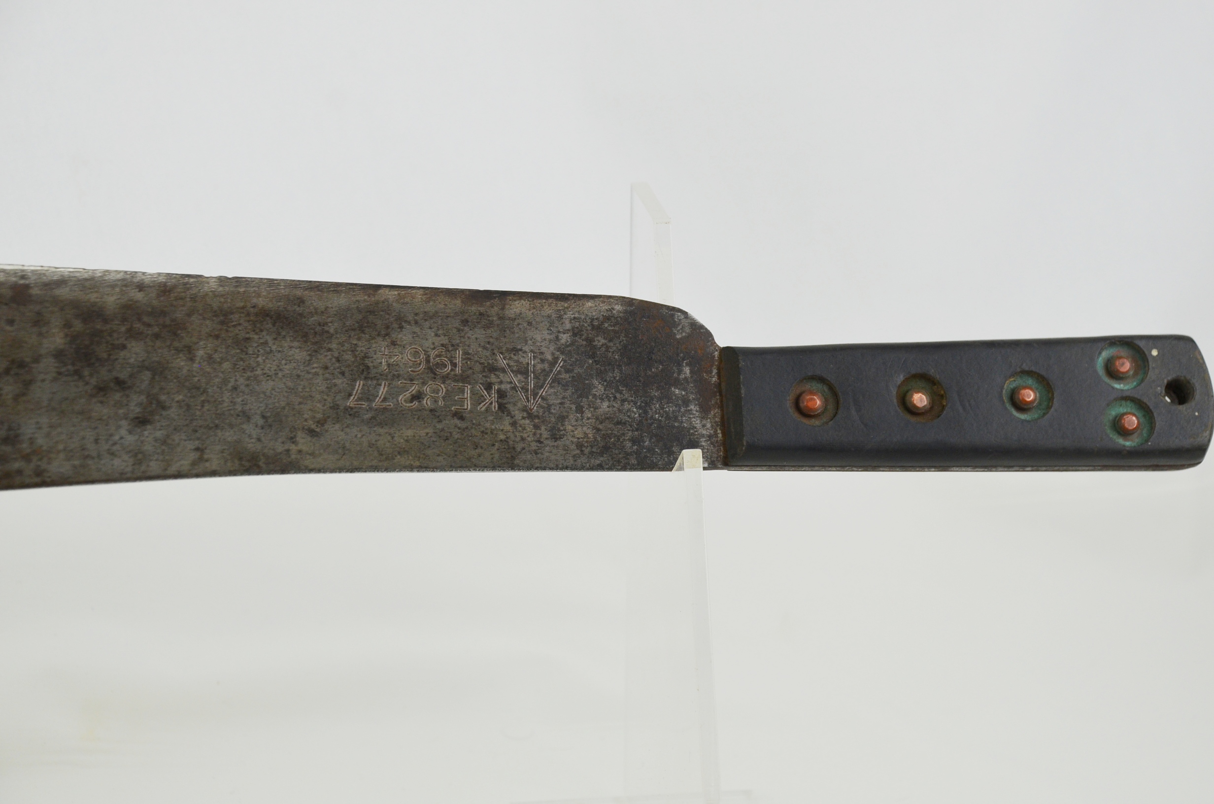 1964 Dated Army Issue Martindale Crocodile Machete and Leather Sheath - Image 3