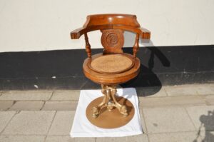 Beautiful Titanic Era P&O Swivel Chair