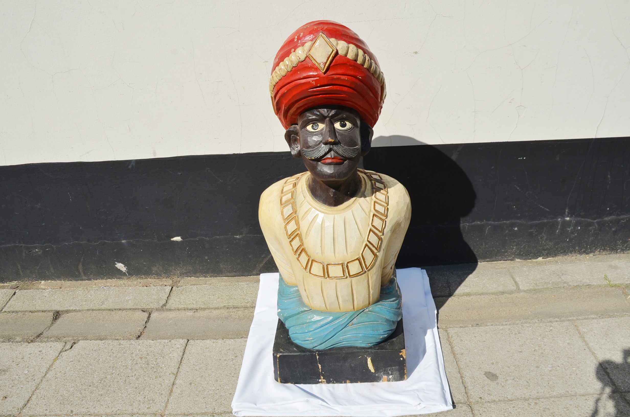 Faithful Vintage Copy of 19th Century HMS Carnatic Ship’s Figurehead