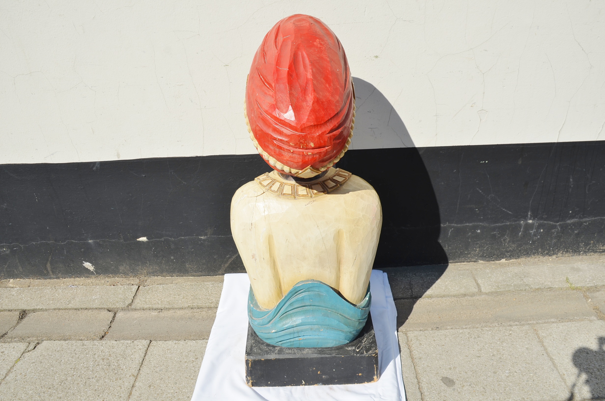 Faithful Vintage Copy of 19th Century HMS Carnatic Ship’s Figurehead - Image 7