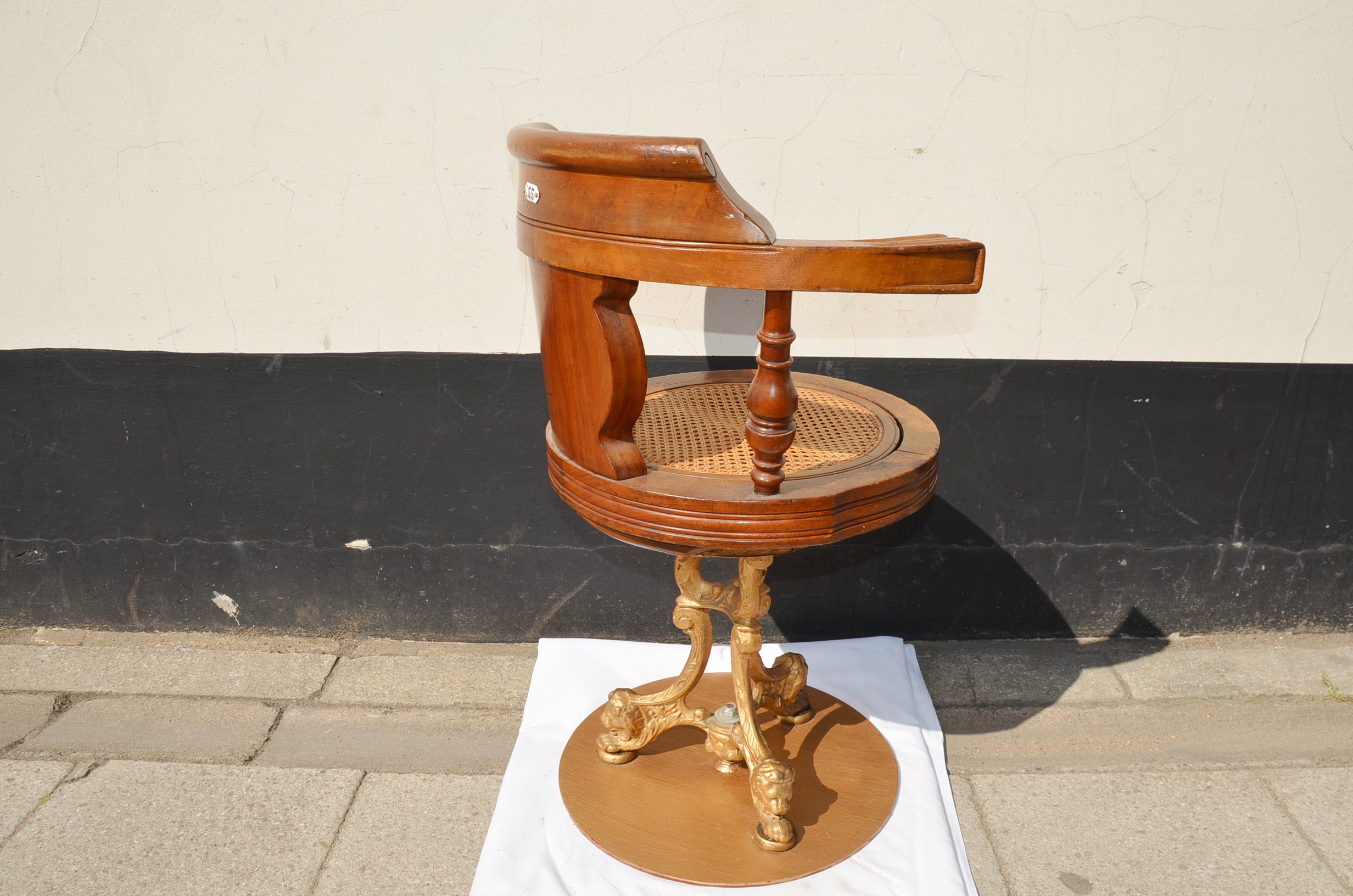 Beautiful Titanic Era P&O Swivel Chair #2 - Image 4