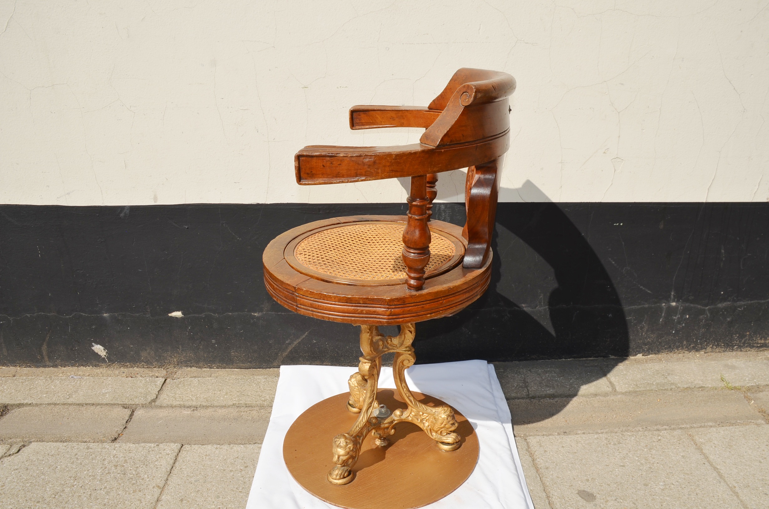 Beautiful Titanic Era P&O Swivel Chair #2 - Image 7