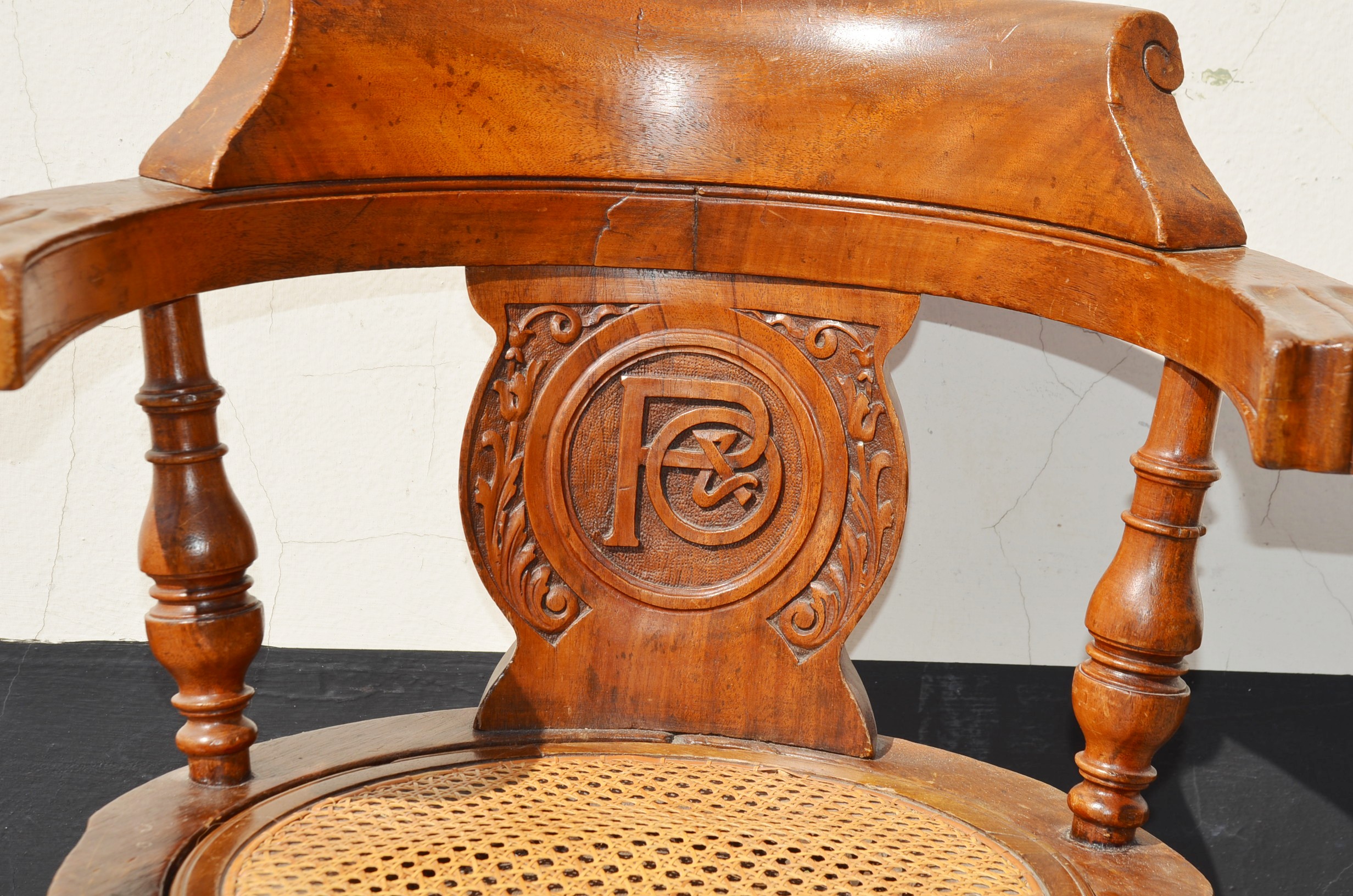 Beautiful Titanic Era P&O Swivel Chair #2 - Image 9