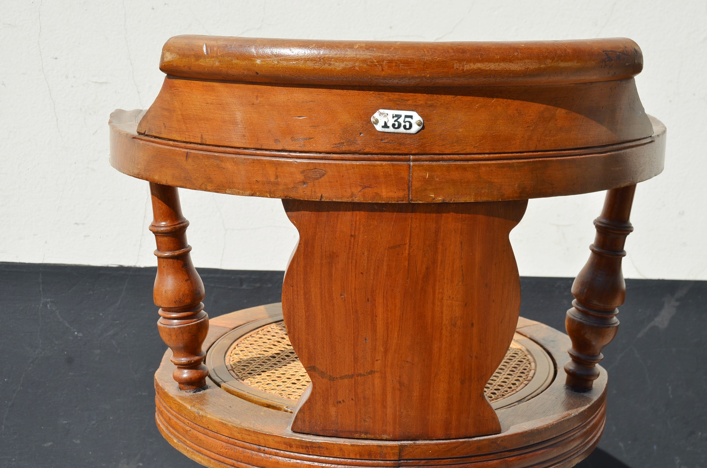 Beautiful Titanic Era P&O Swivel Chair #2 - Image 16