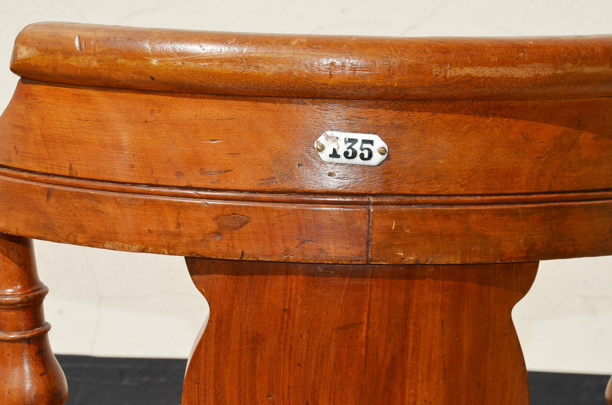 Beautiful Titanic Era P&O Swivel Chair #2 - Image 17