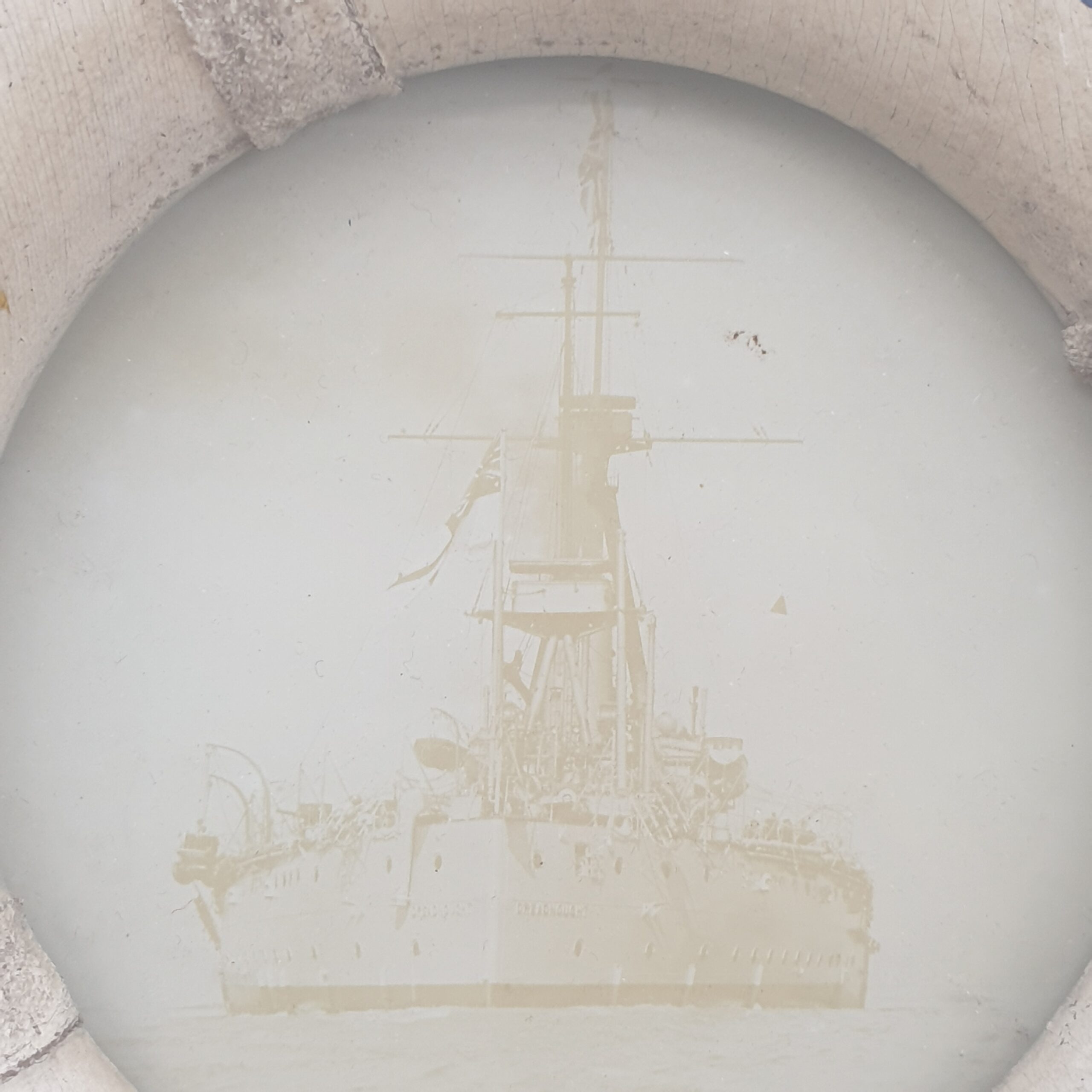 HMS Dreadnought 1905 Battleship Souvenir Life Ring With Original Photograph - Image 5