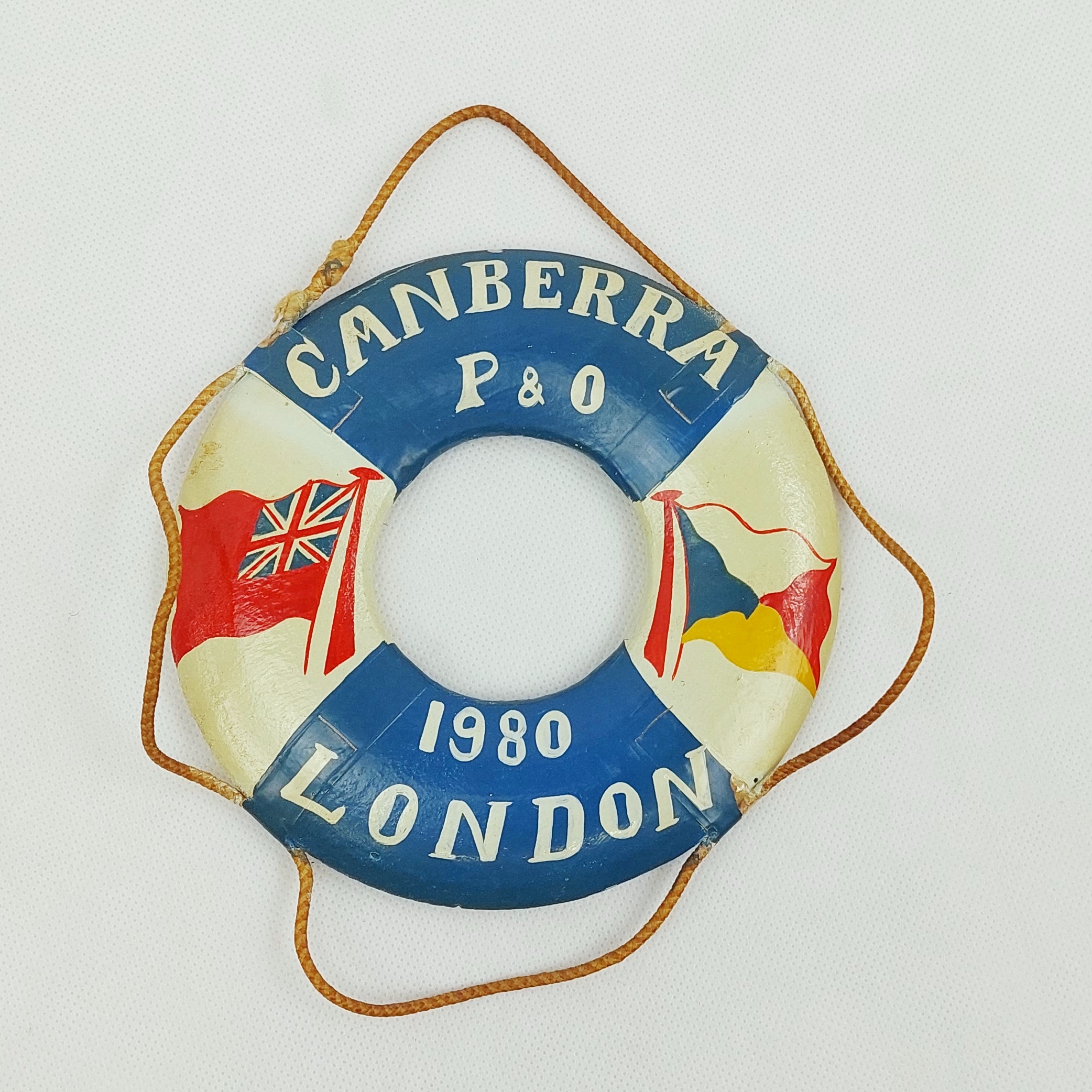 P&O SS Canberra Ocean Liner 1980 Cruise Souvenir Life Ring
